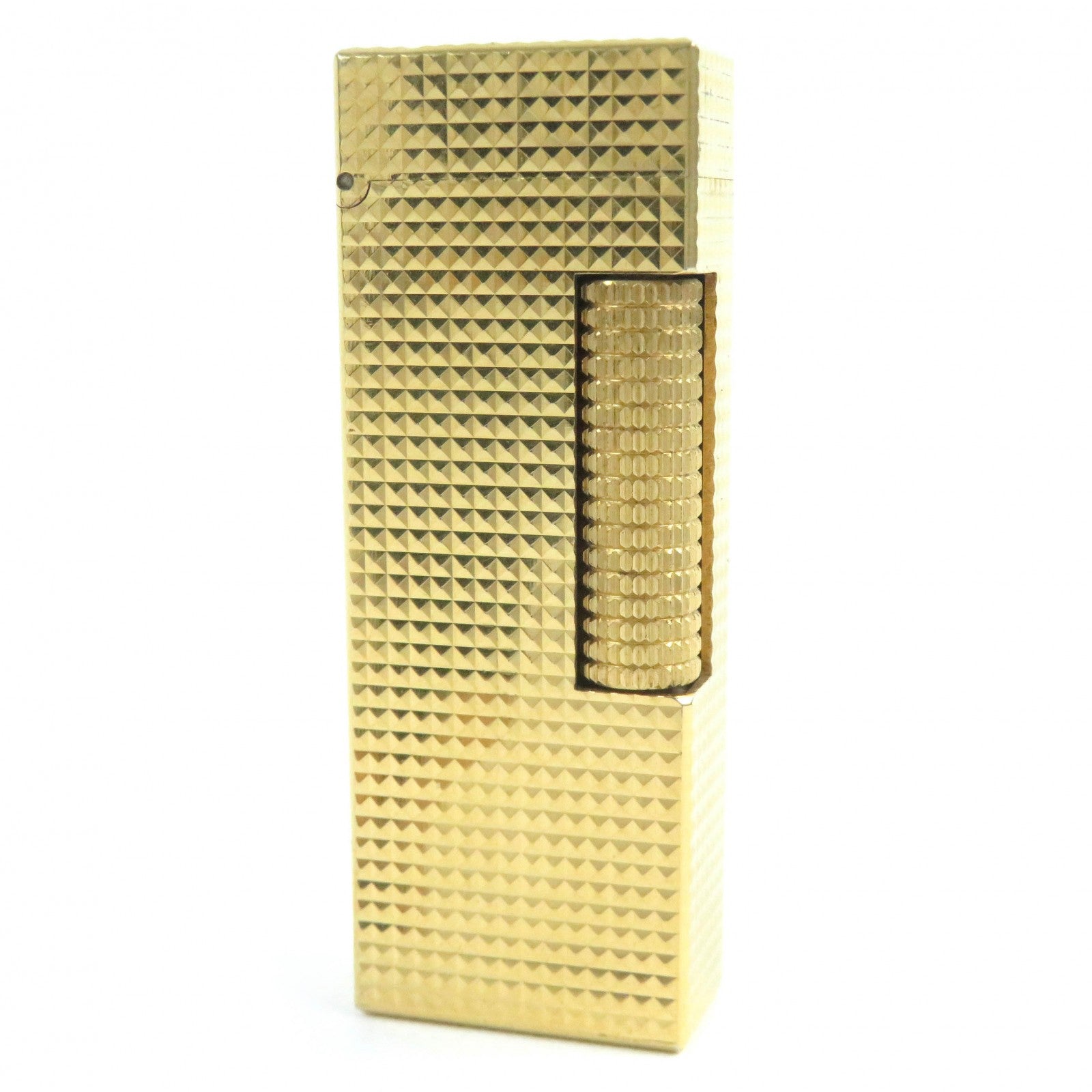 Dunhill Diamond Pattern Roller Gas Lighter Gold