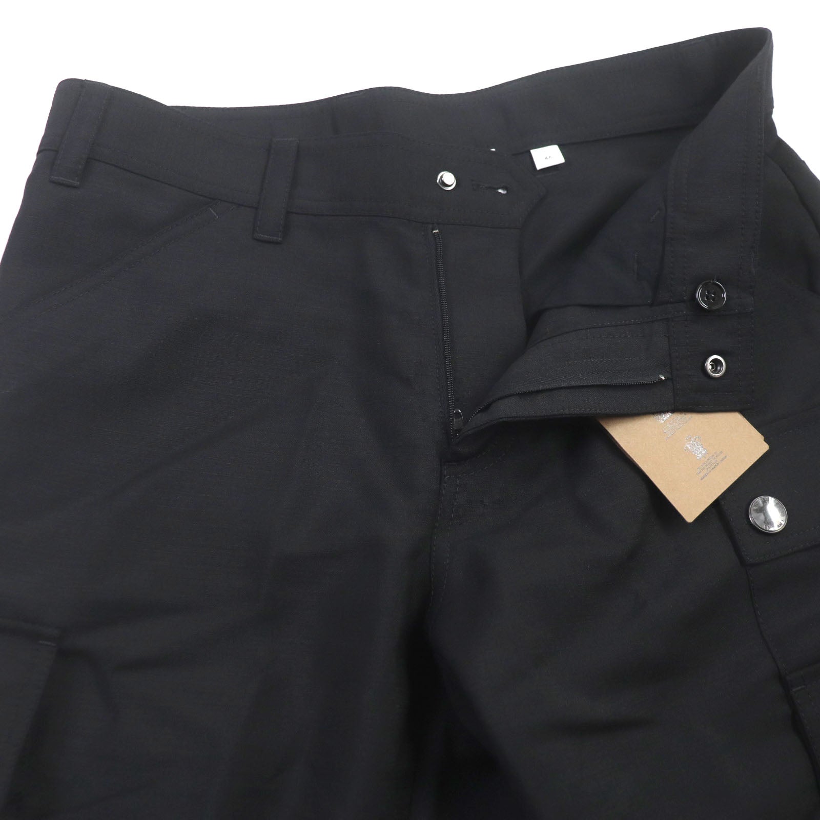 Burberry Mohair Wool Cargo Shorts Black 46