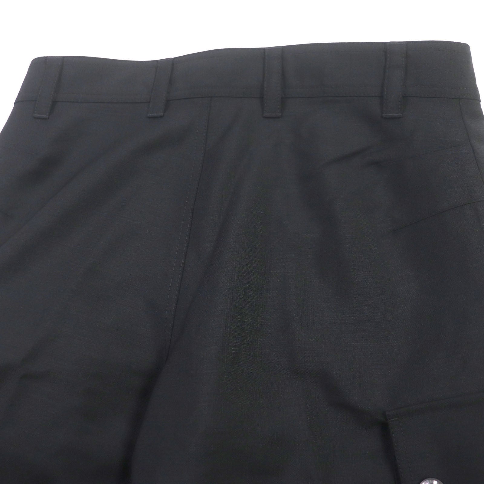 Burberry Mohair Wool Cargo Shorts Black 46