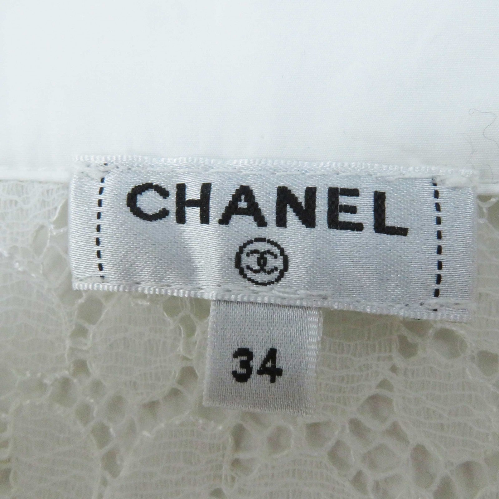 Chanel Lace Long-Sleeve Blouse P62776