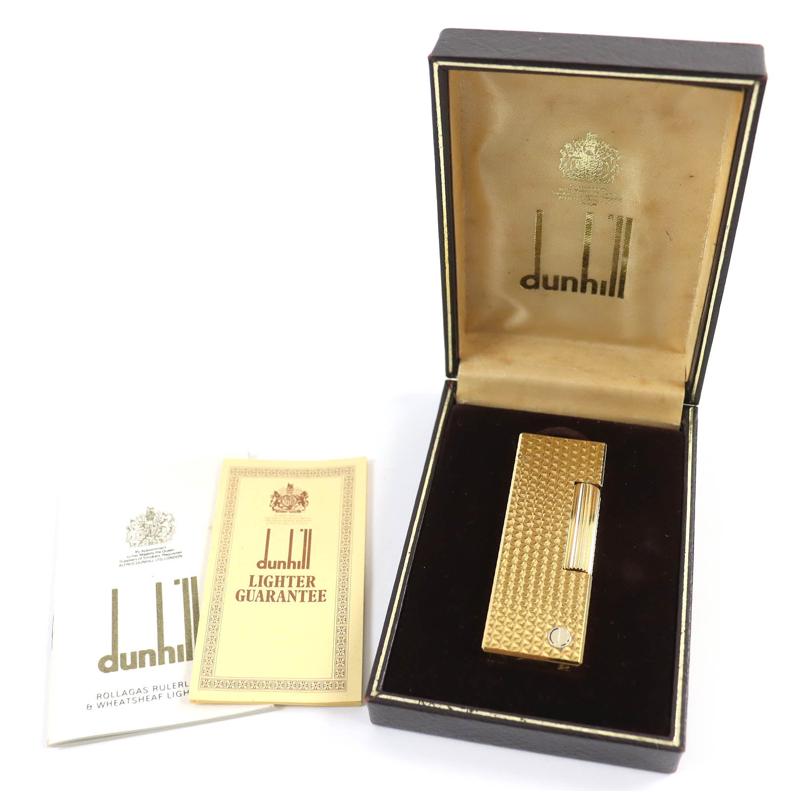 Dunhill Gold Roller Gas Lighter Smoking Accessory