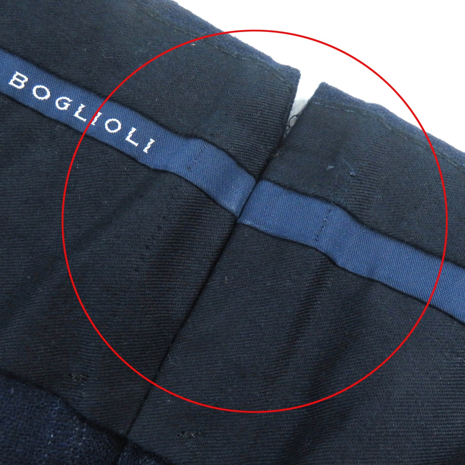 BOGLIOLI K.JACKET Wool Check Suit Navy 44