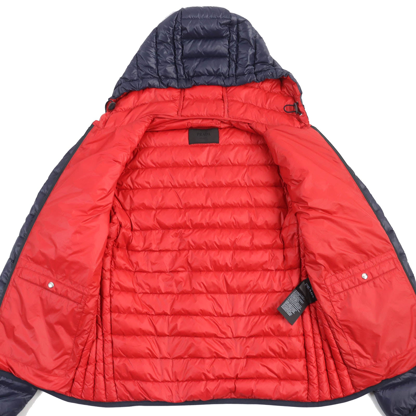 Prada Nylon Down Jacket with Triangle Logo