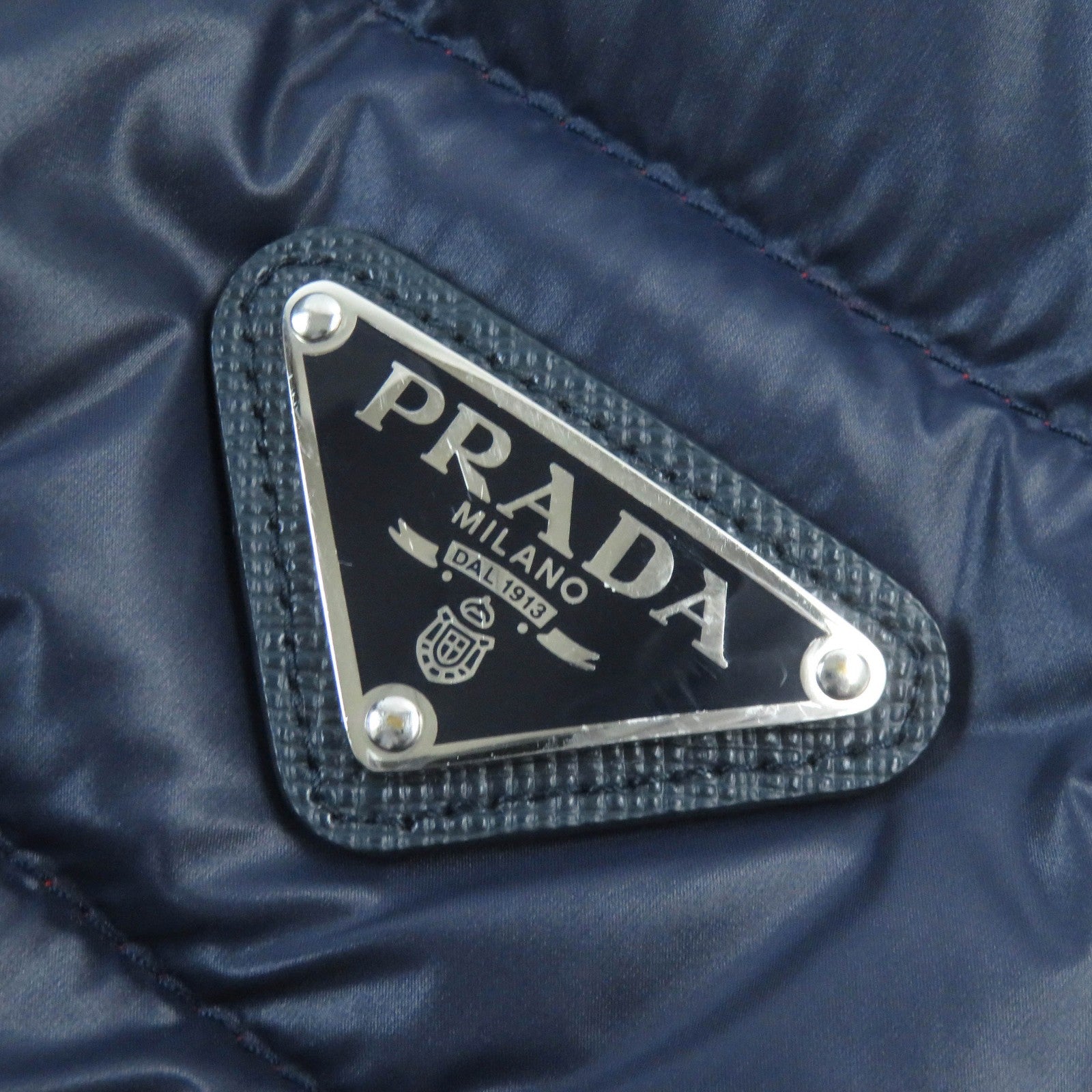 Prada Nylon Down Jacket with Triangle Logo