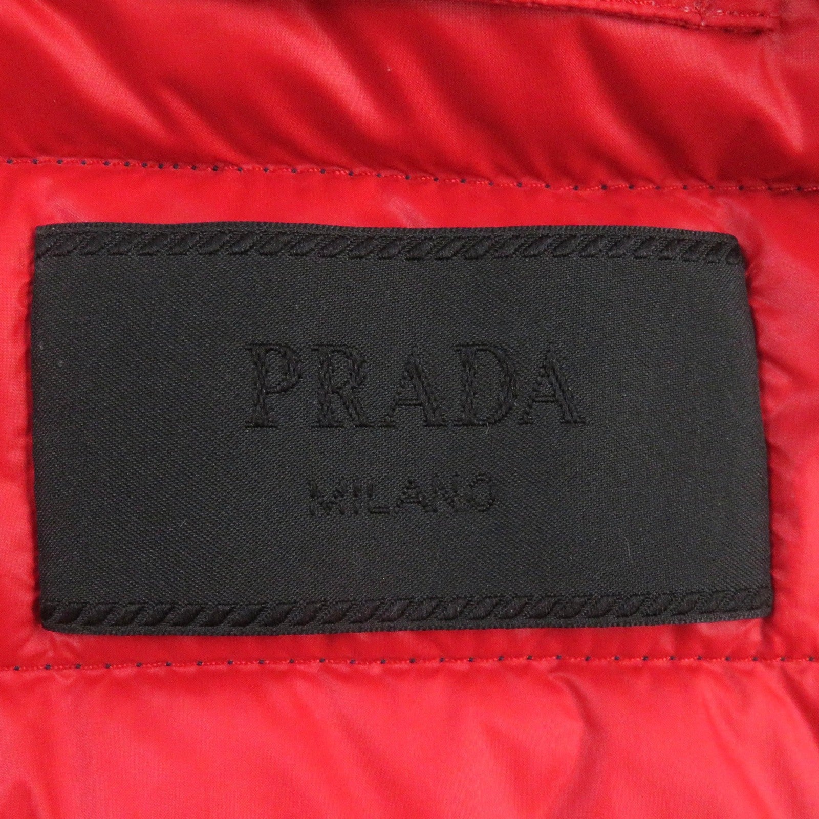 Prada Nylon Down Jacket with Triangle Logo