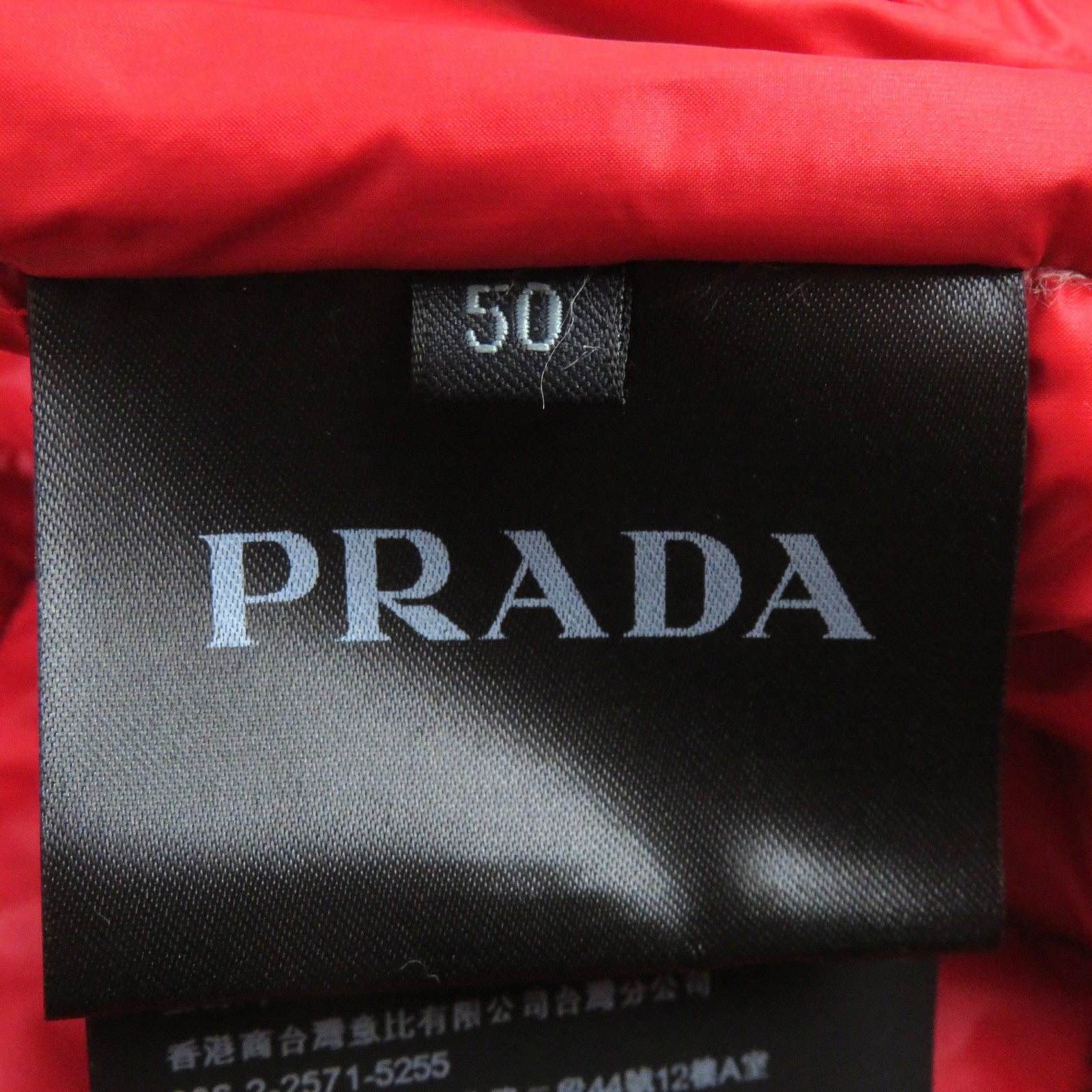 Prada Nylon Down Jacket with Triangle Logo