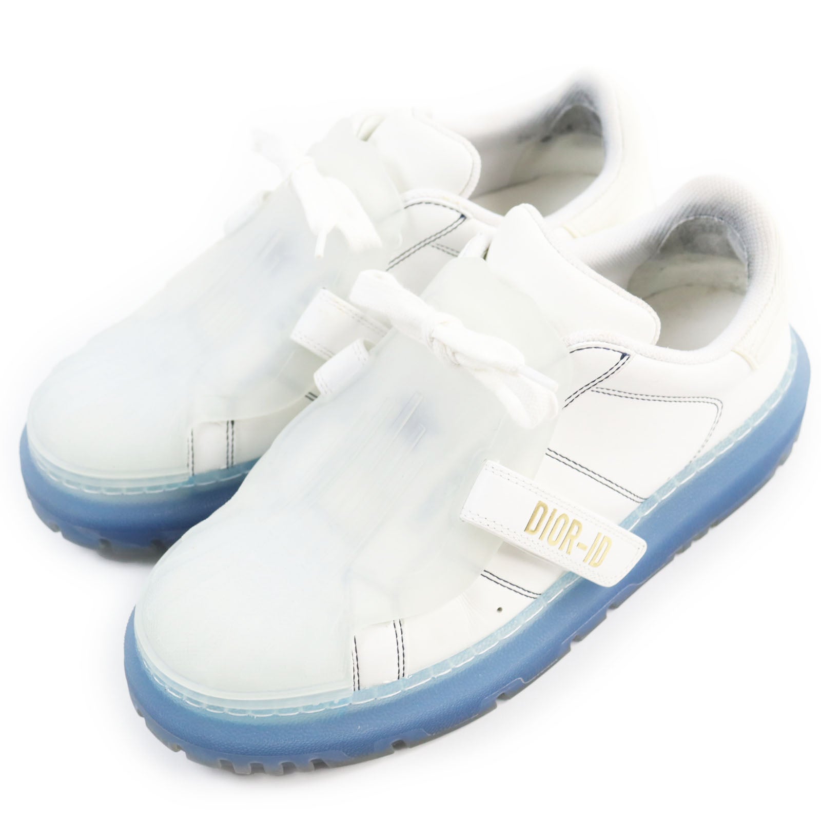 Dior-ID Leather Rubber Low Cut Sneakers 39.5