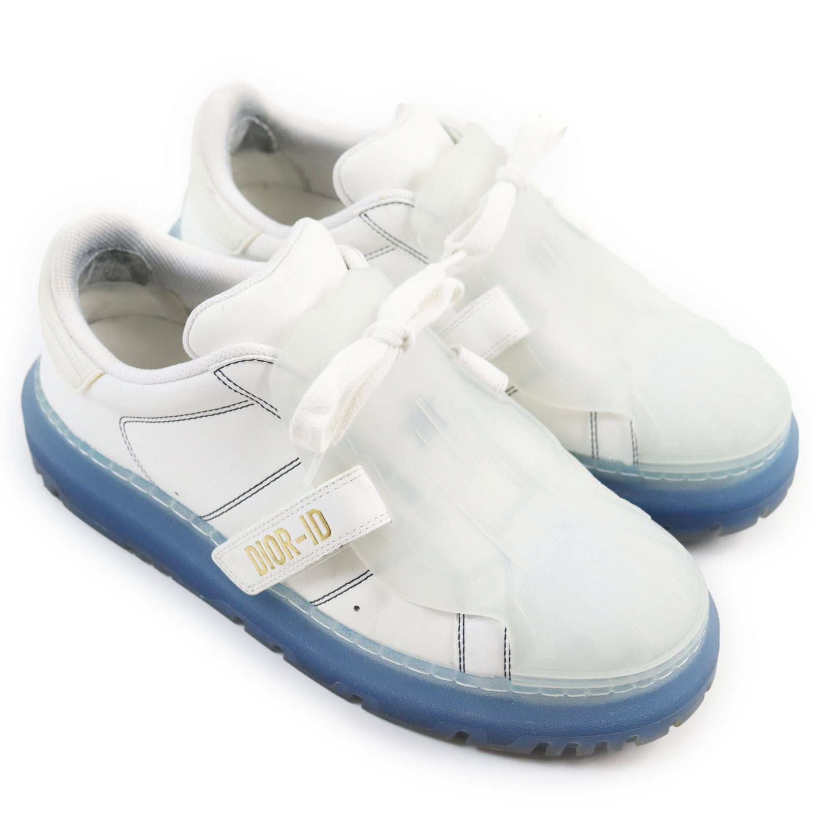 Dior-ID Leather Rubber Low Cut Sneakers 39.5