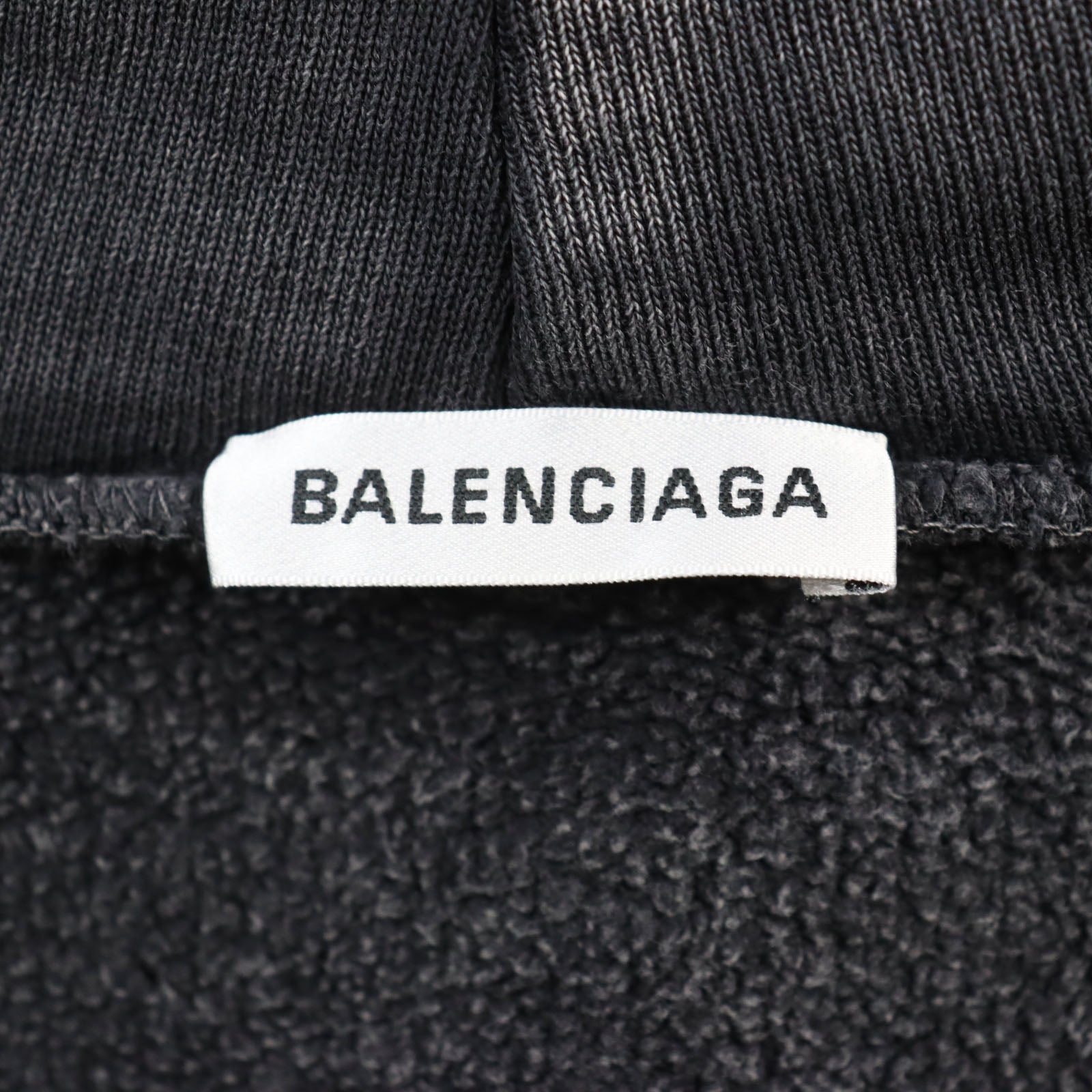 Balenciaga Cotton Zip-Up Hoodie Black S