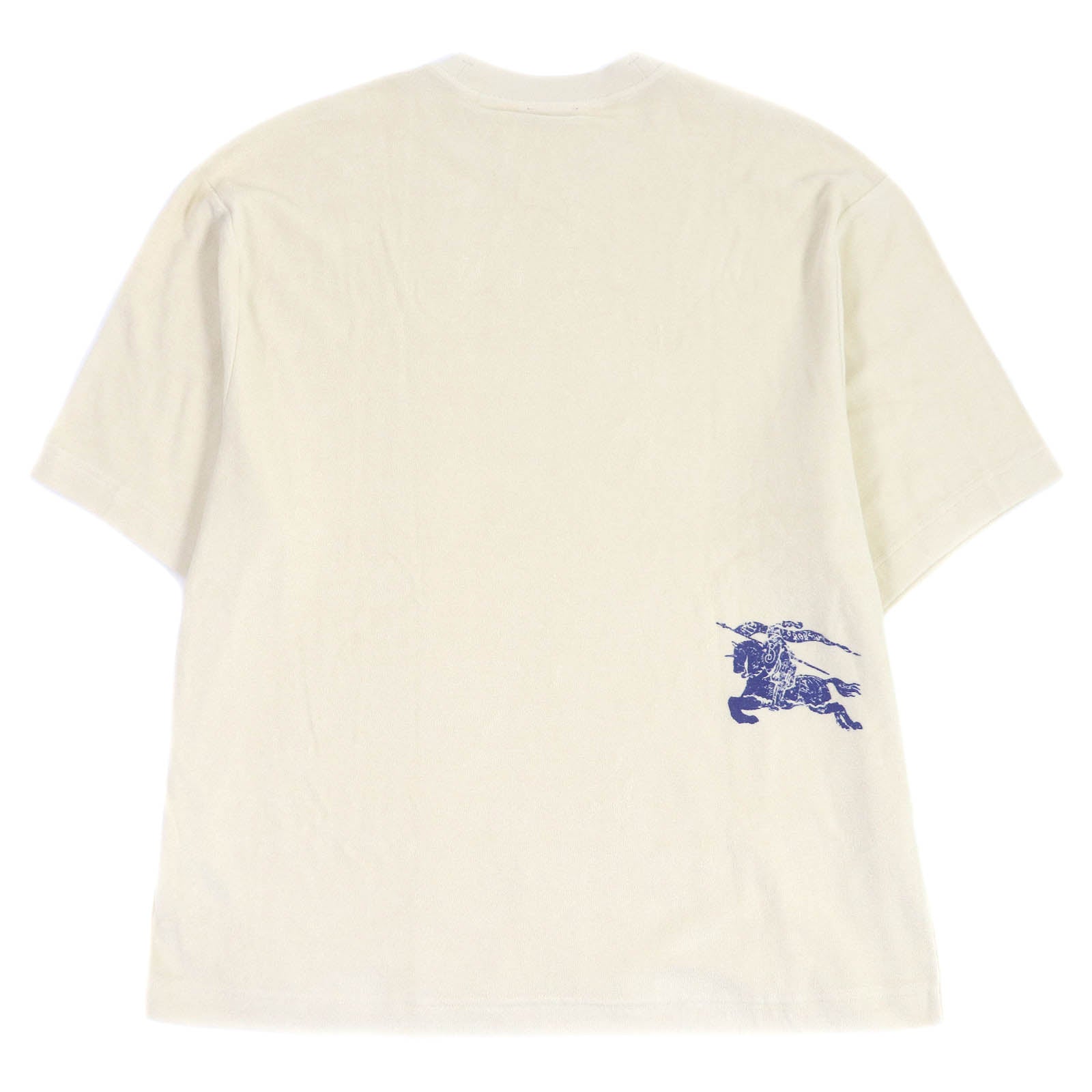 Burberry Cotton Horse Print T-Shirt Ivory L