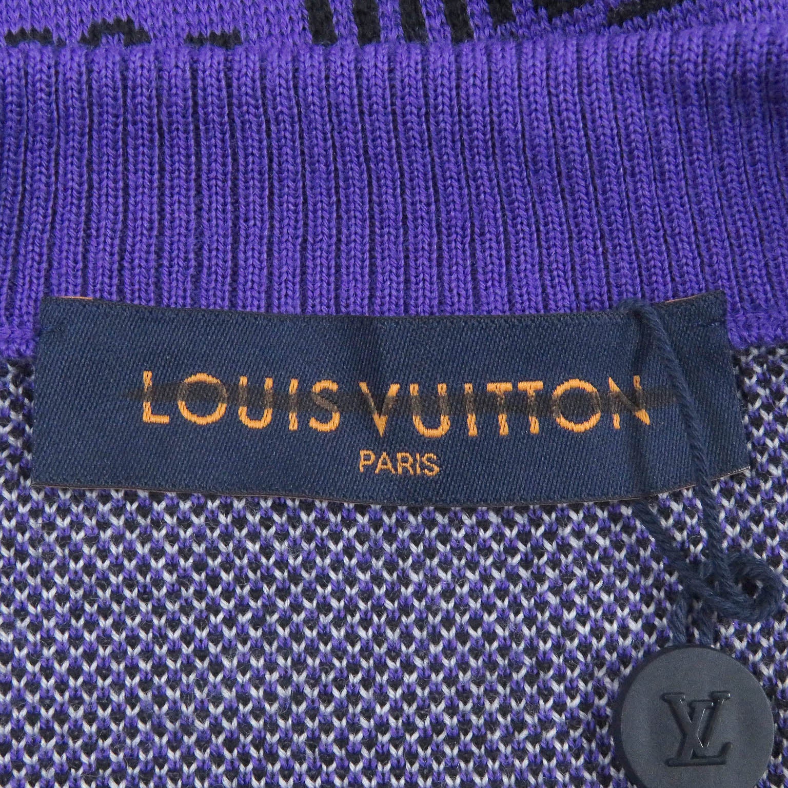 Louis Vuitton Wool Jacquard Crew Neck Sweater XL