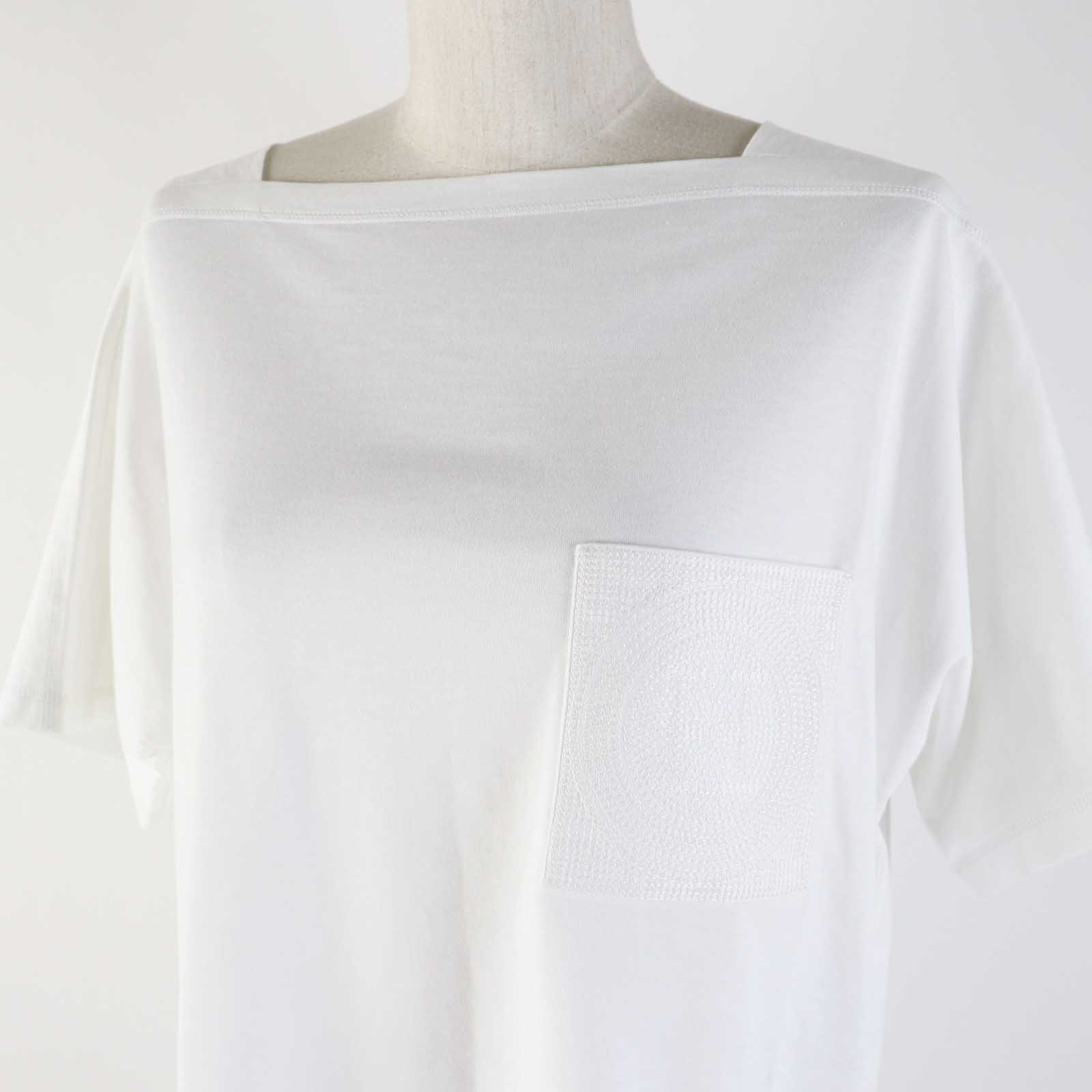 HERMES H Logo Embroidery Tunic White 34