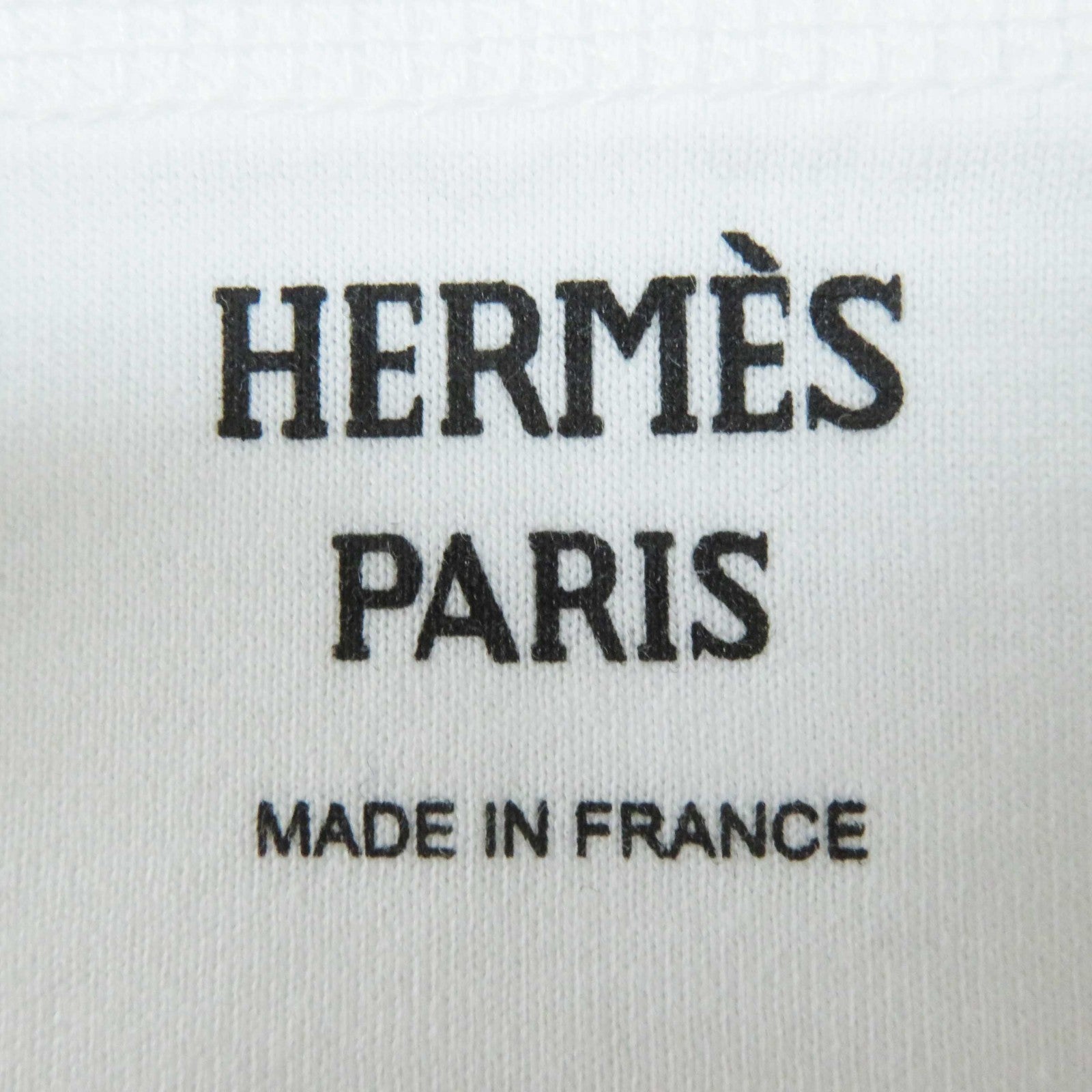 HERMES H Logo Embroidery Tunic White 34