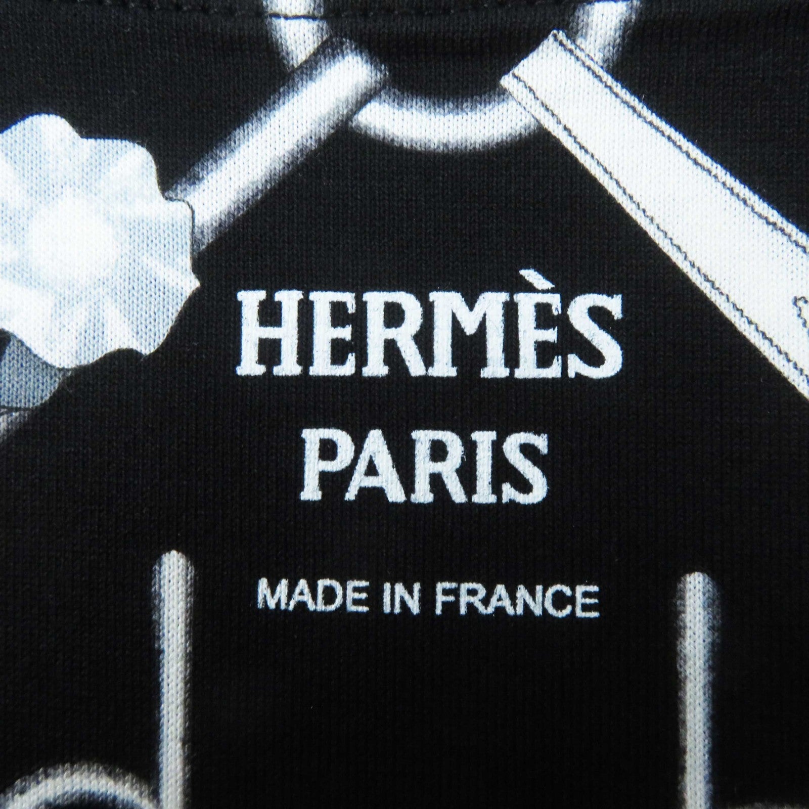 Hermes Cotton V-Neck T-Shirt Black 34