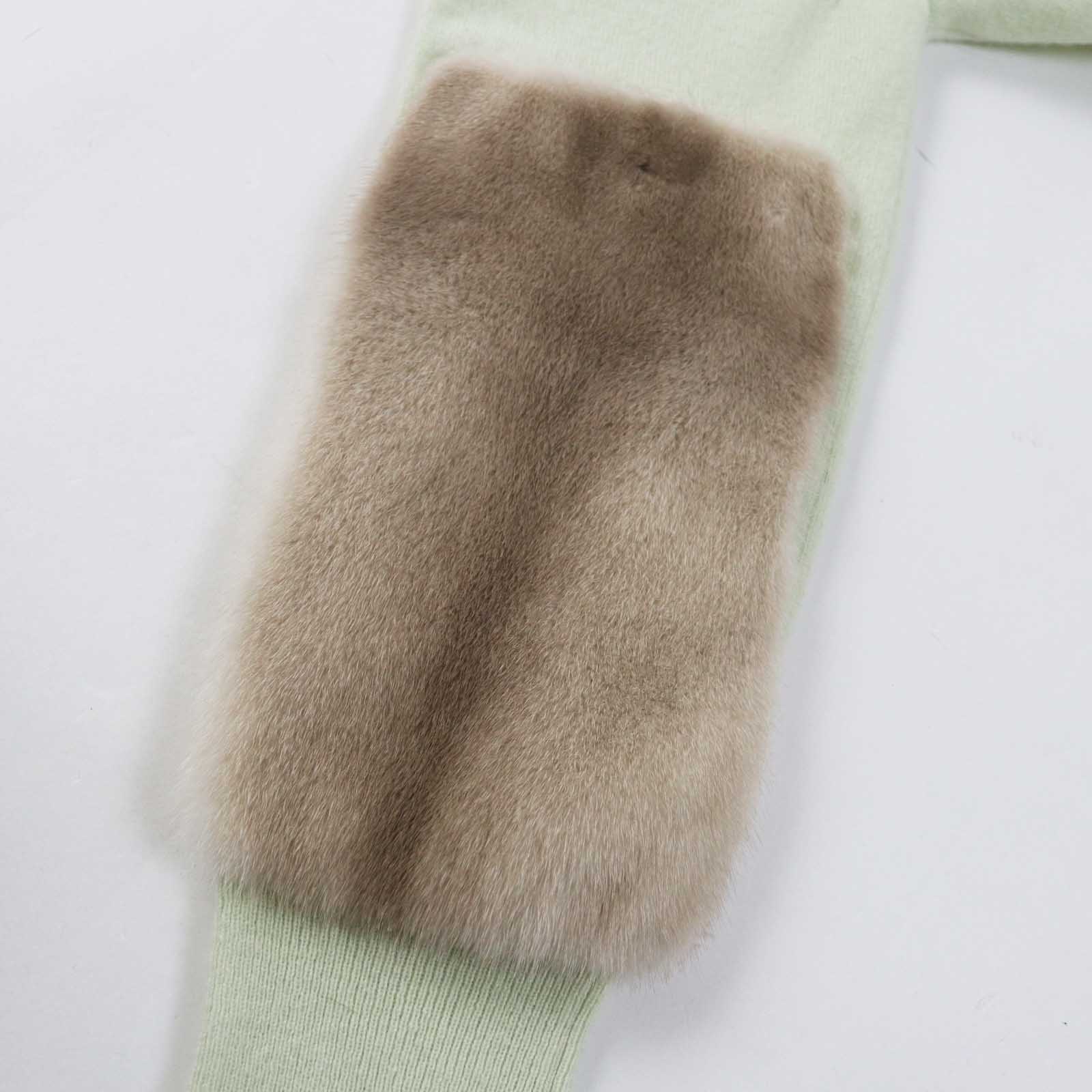 Cashmere Mink Fur Long Knit Cardigan Women