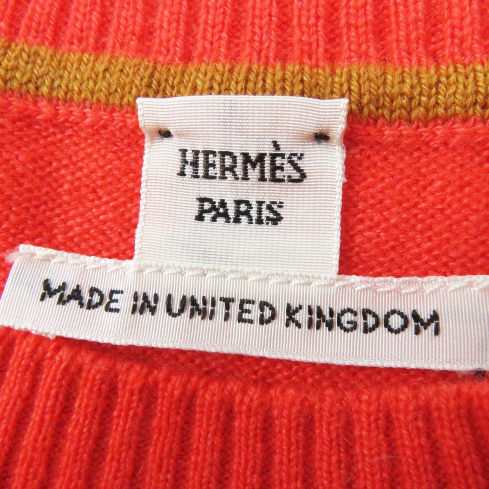 Hermes Cashmere Short Sleeve Knit H Plate