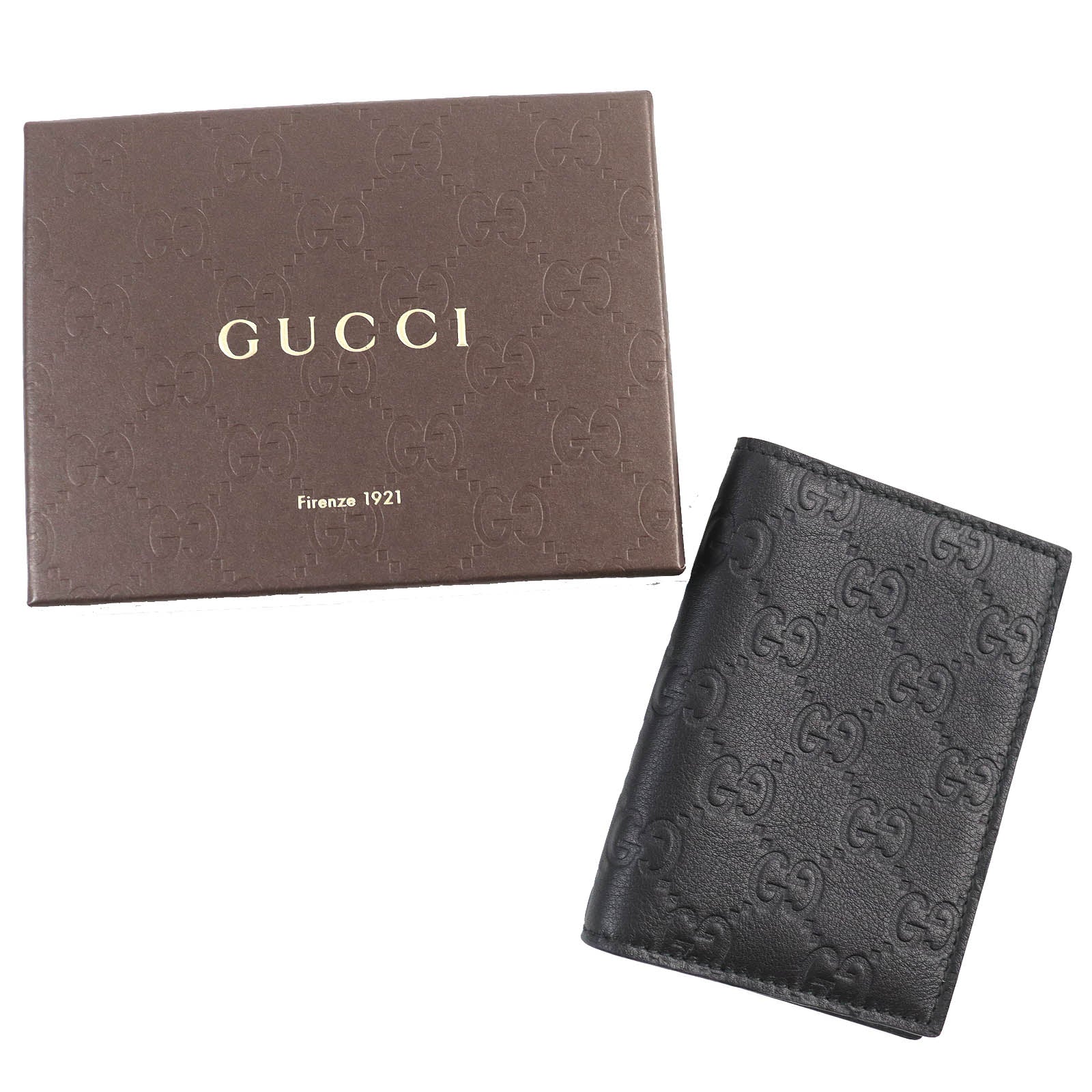 Gucci Guccissima Leather Card Holder