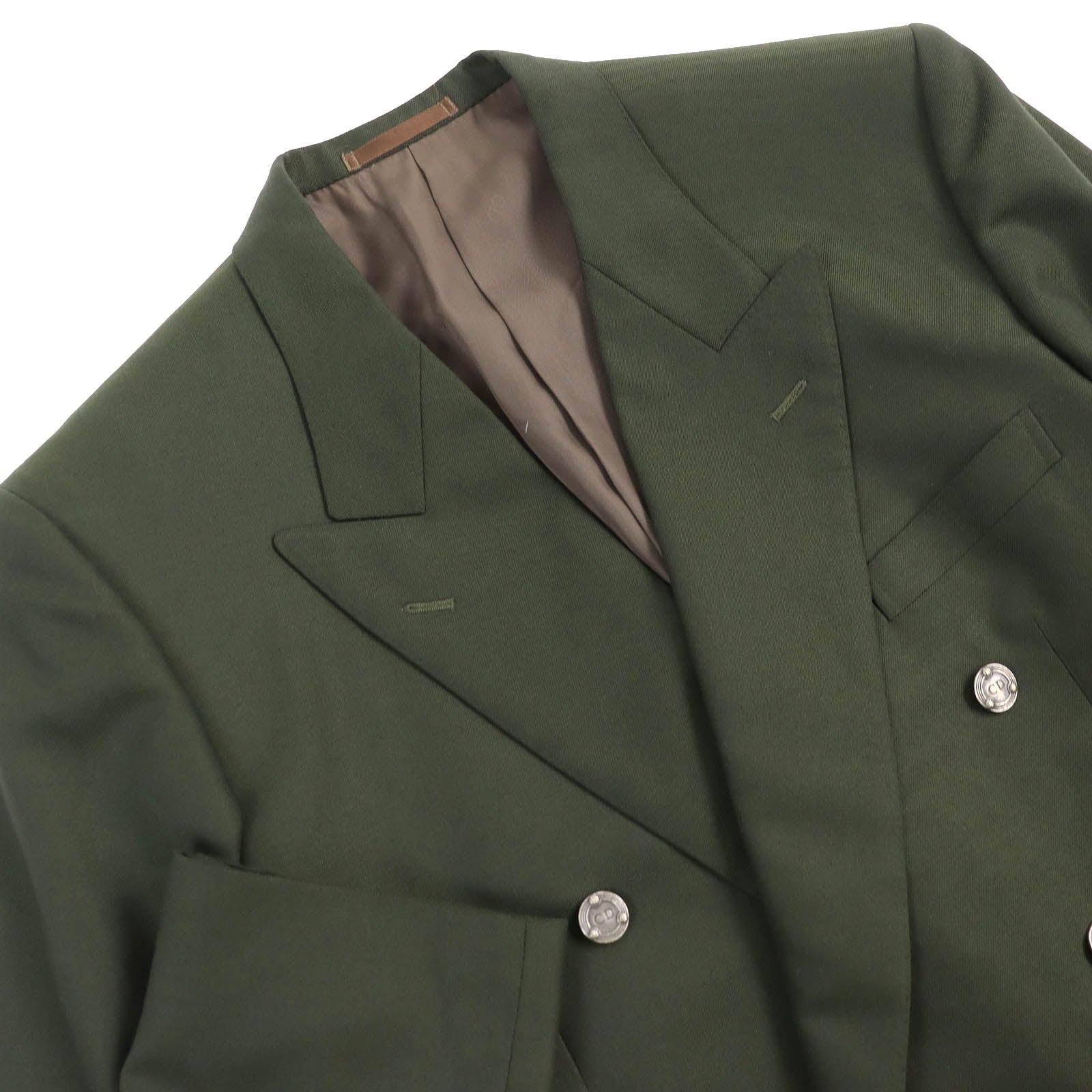 Vintage Dior Wool Double Breasted Jacket Khaki