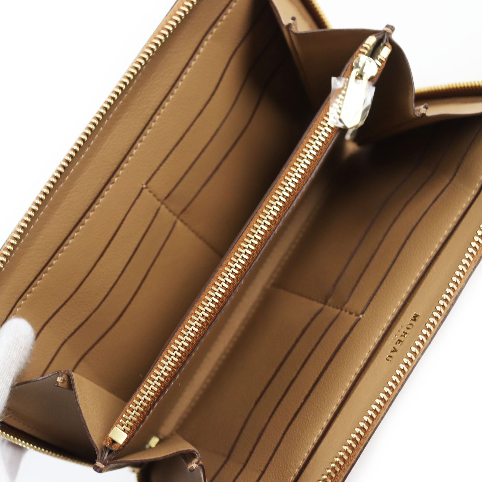 MOREAU PARIS Leather Continental Zip Wallet