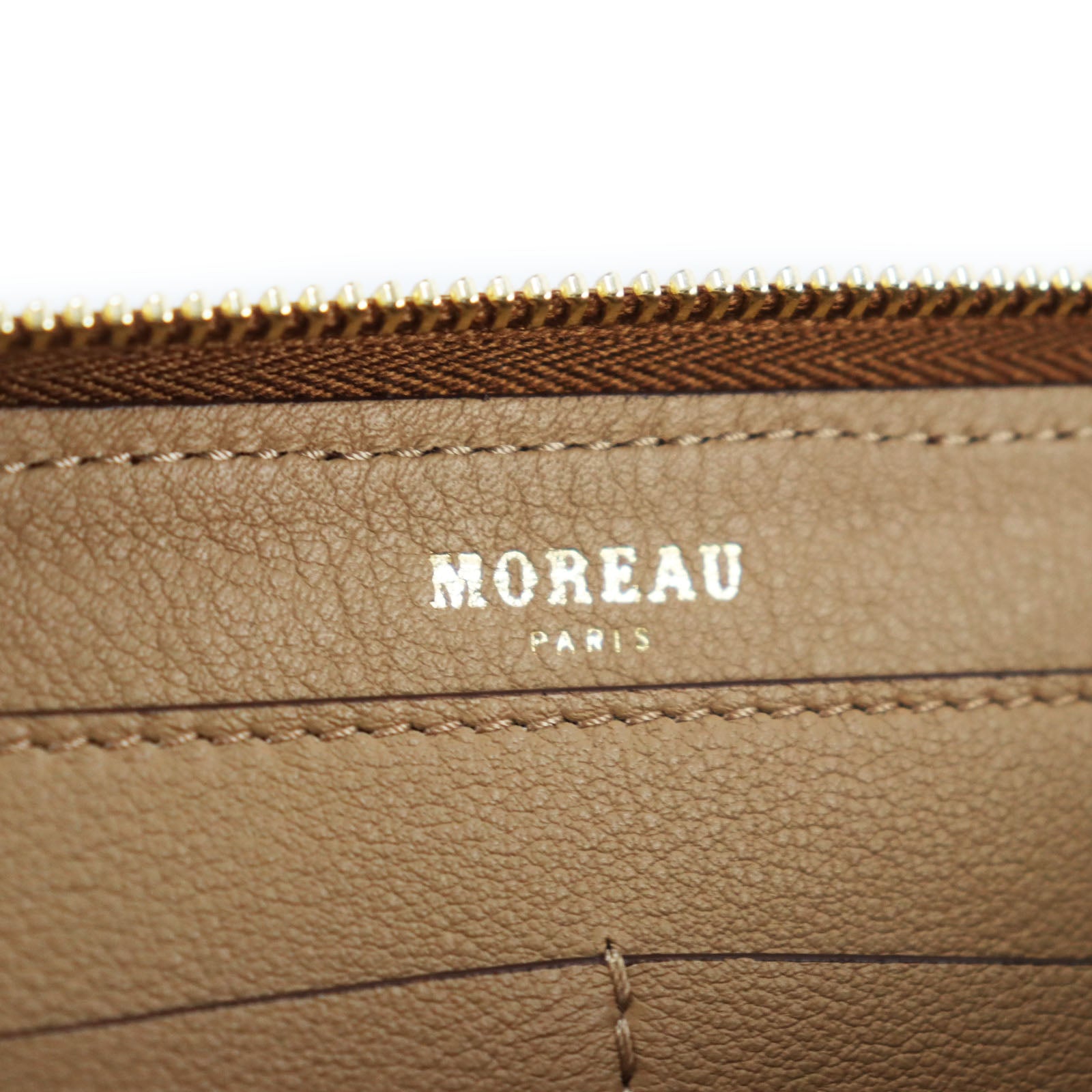 MOREAU PARIS Leather Continental Zip Wallet