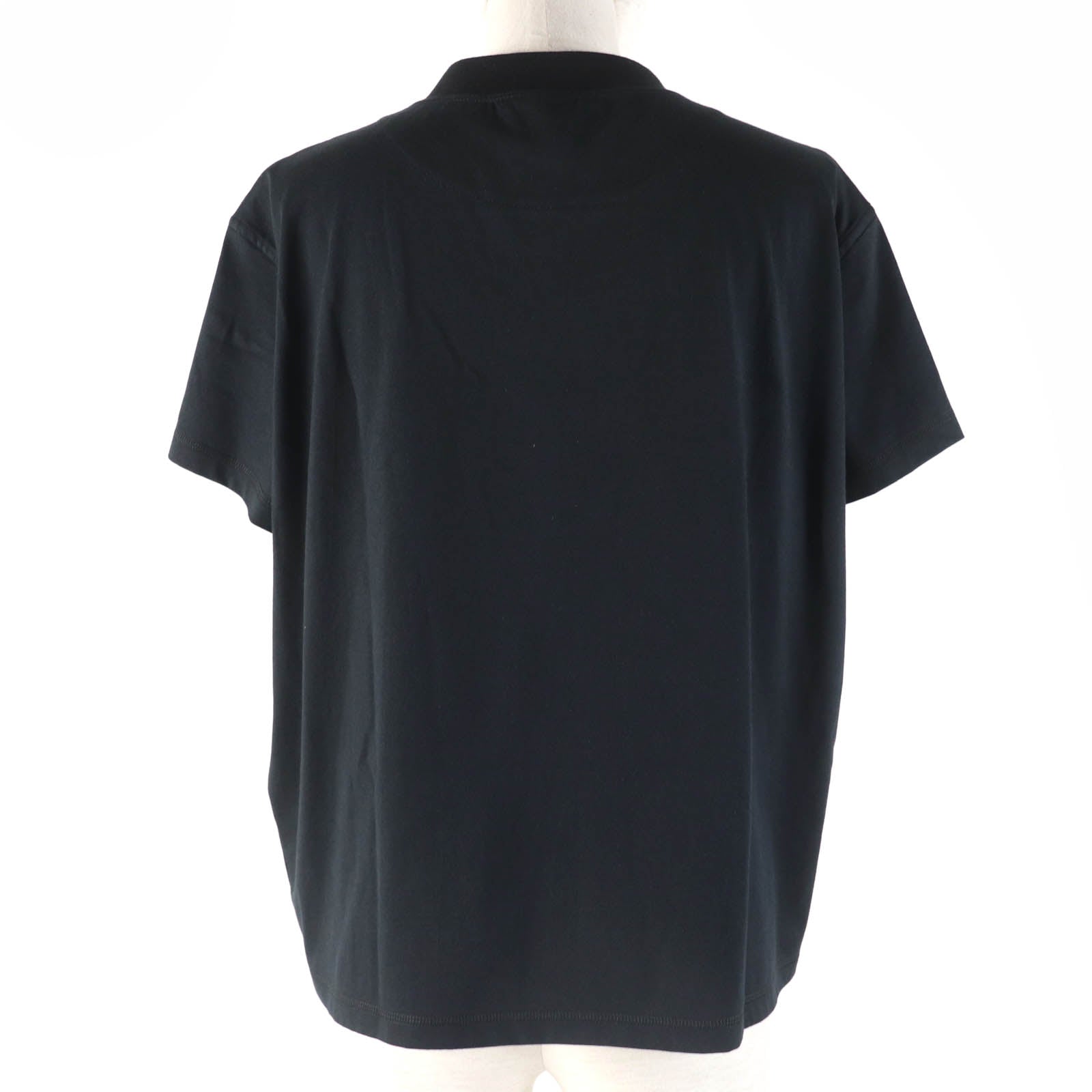 Hermes Cotton Mock Neck T-Shirt Black 36