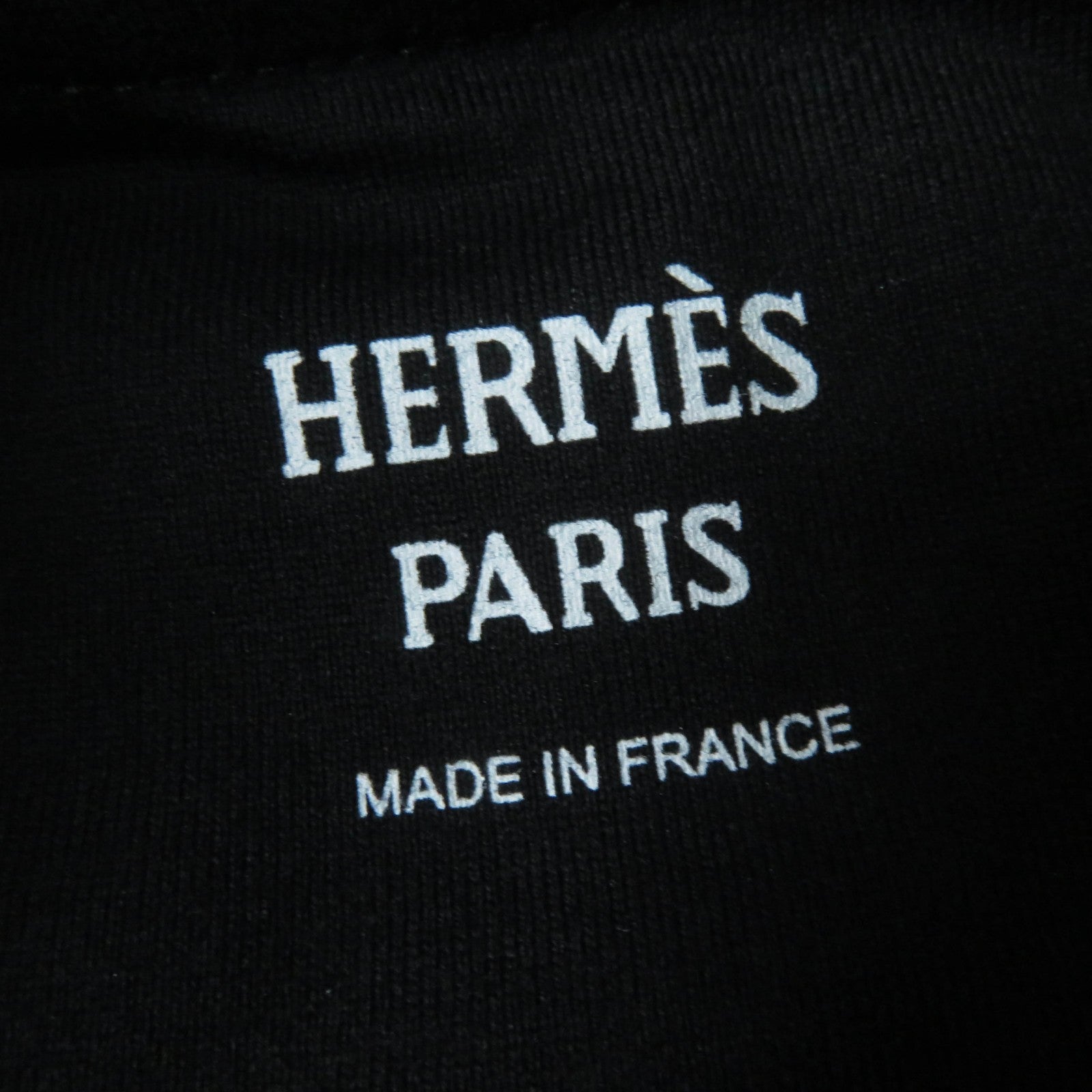 Hermes Cotton Mock Neck T-Shirt Black 36