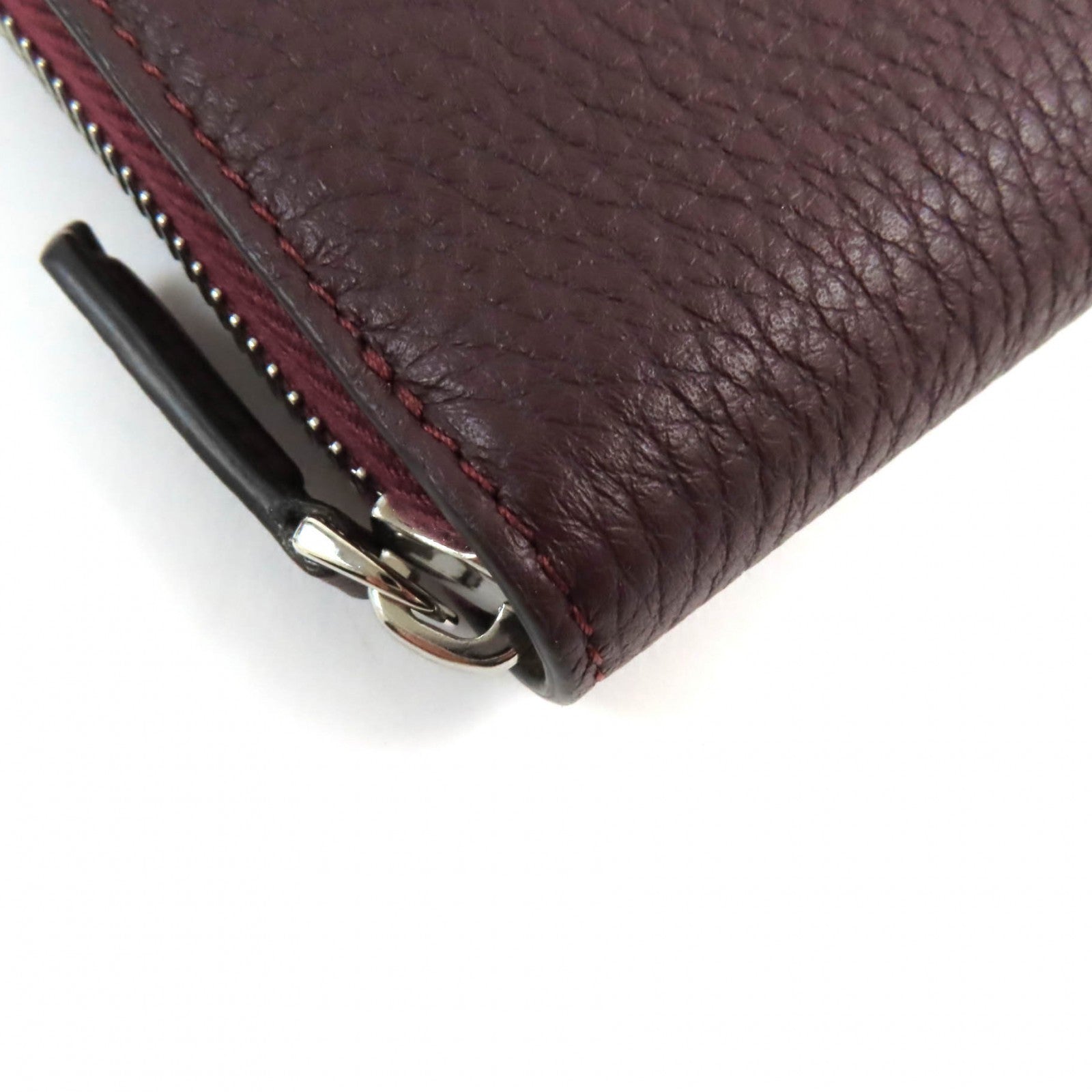 Fendi Baguette Zip Around Leather Wallet