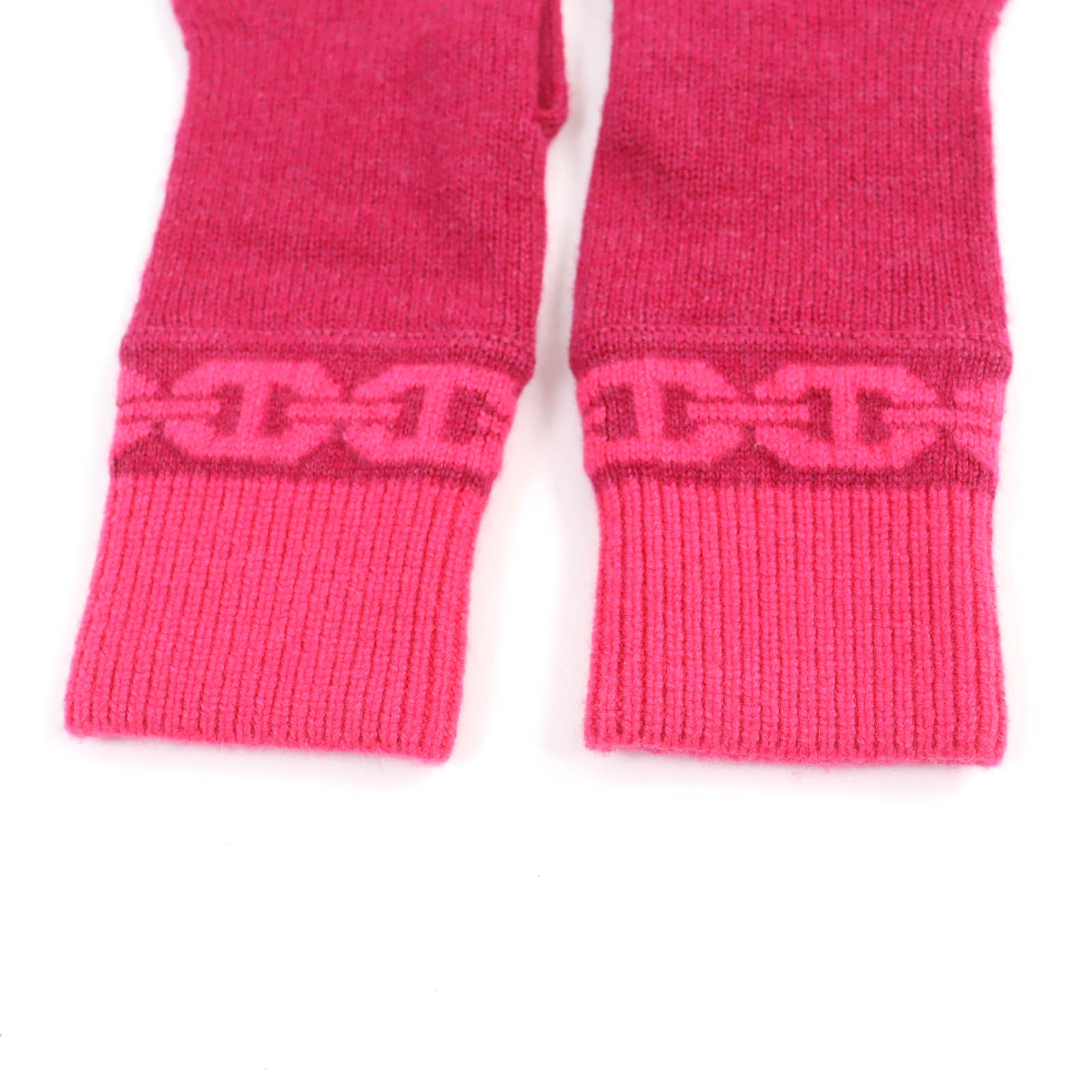 Hermes Cashmere Knit Gloves Pink S