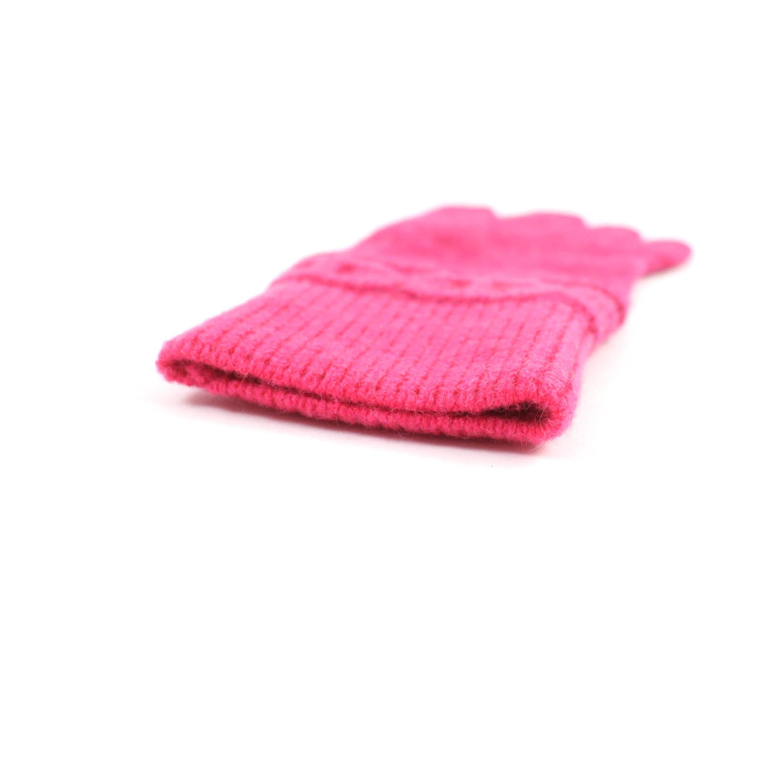 Hermes Cashmere Knit Gloves Pink S