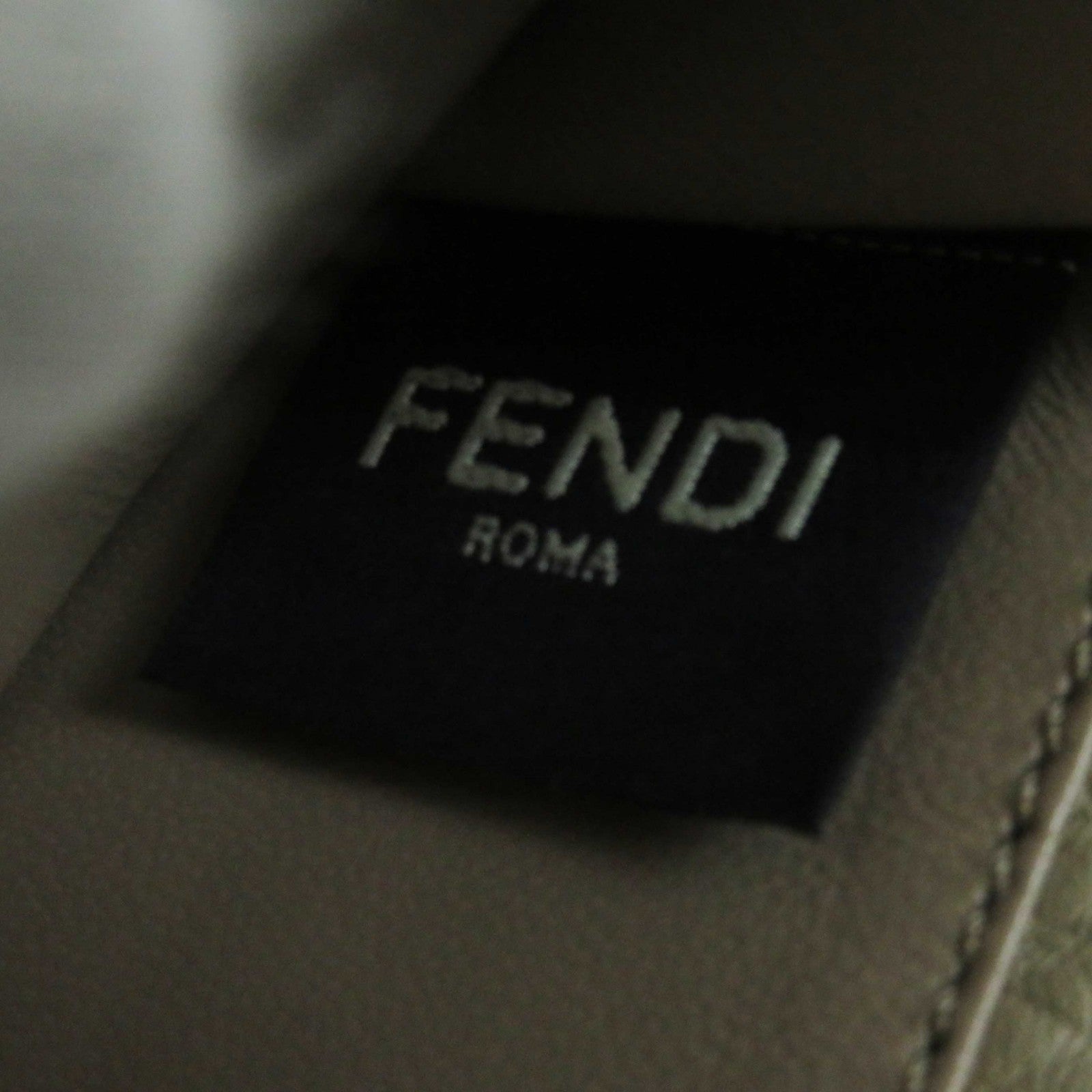 Fendi Celeria Peekaboo Tri-fold Wallet Beige