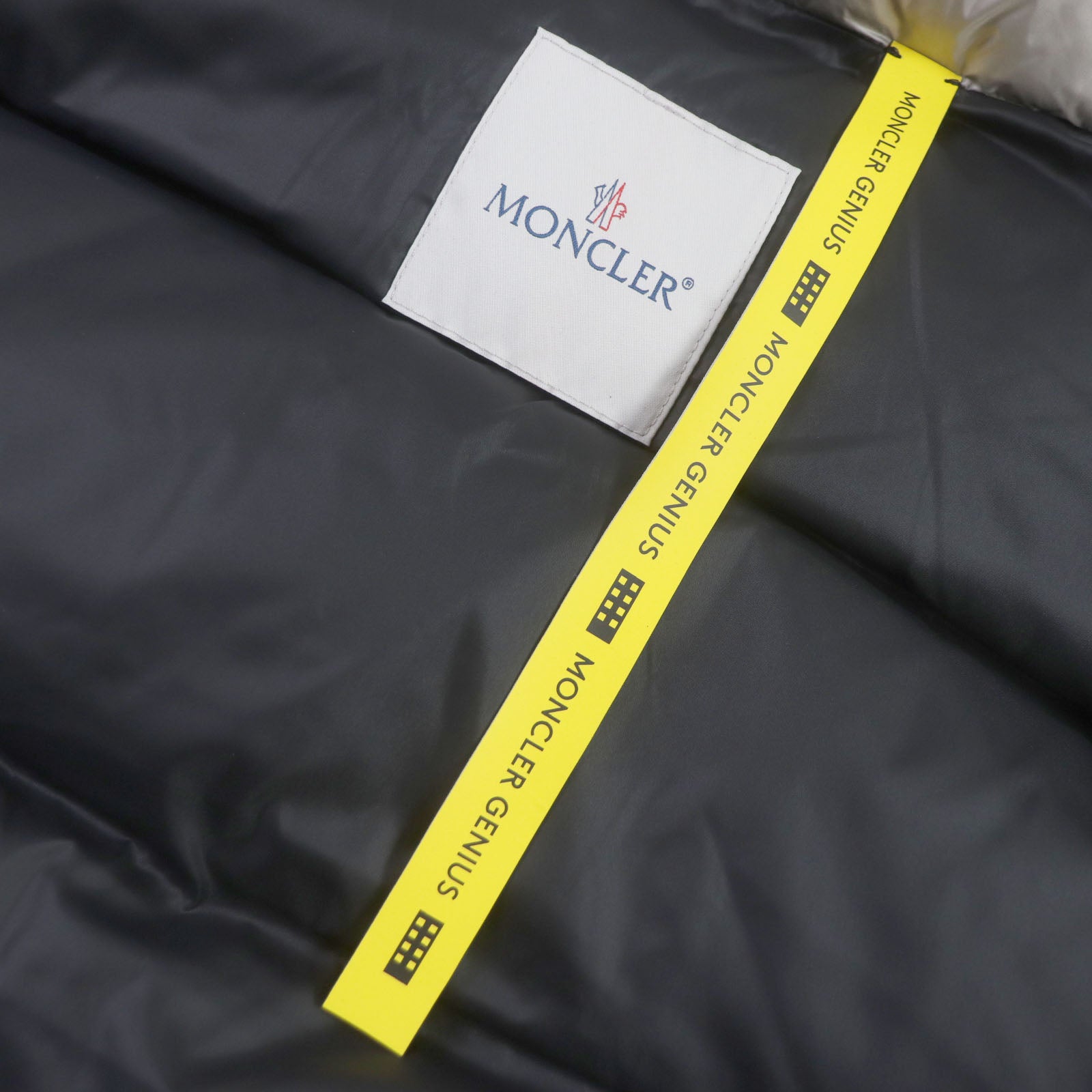 Moncler Nylon Hooded Down Vest with Logo