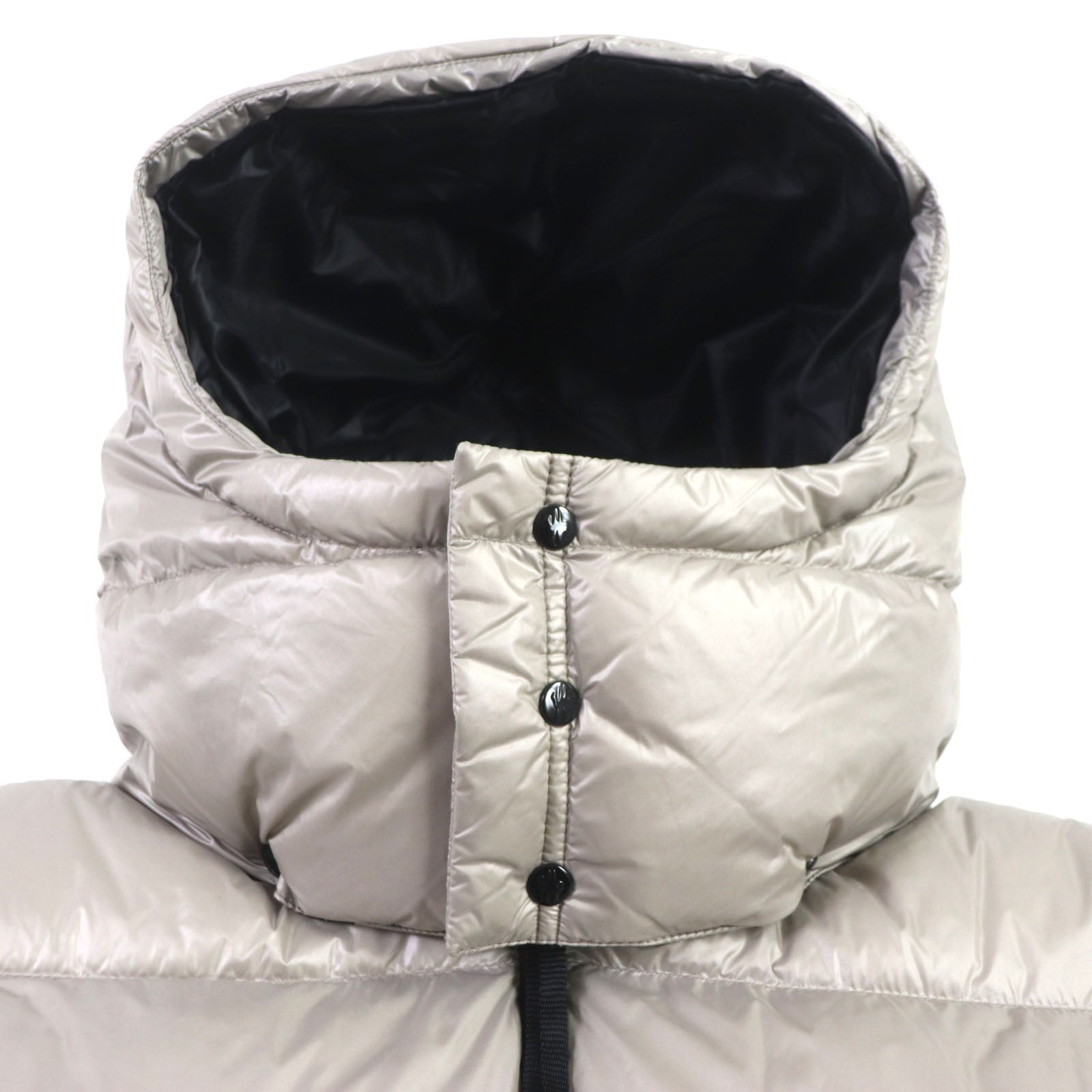 Moncler Nylon Hooded Down Vest with Logo