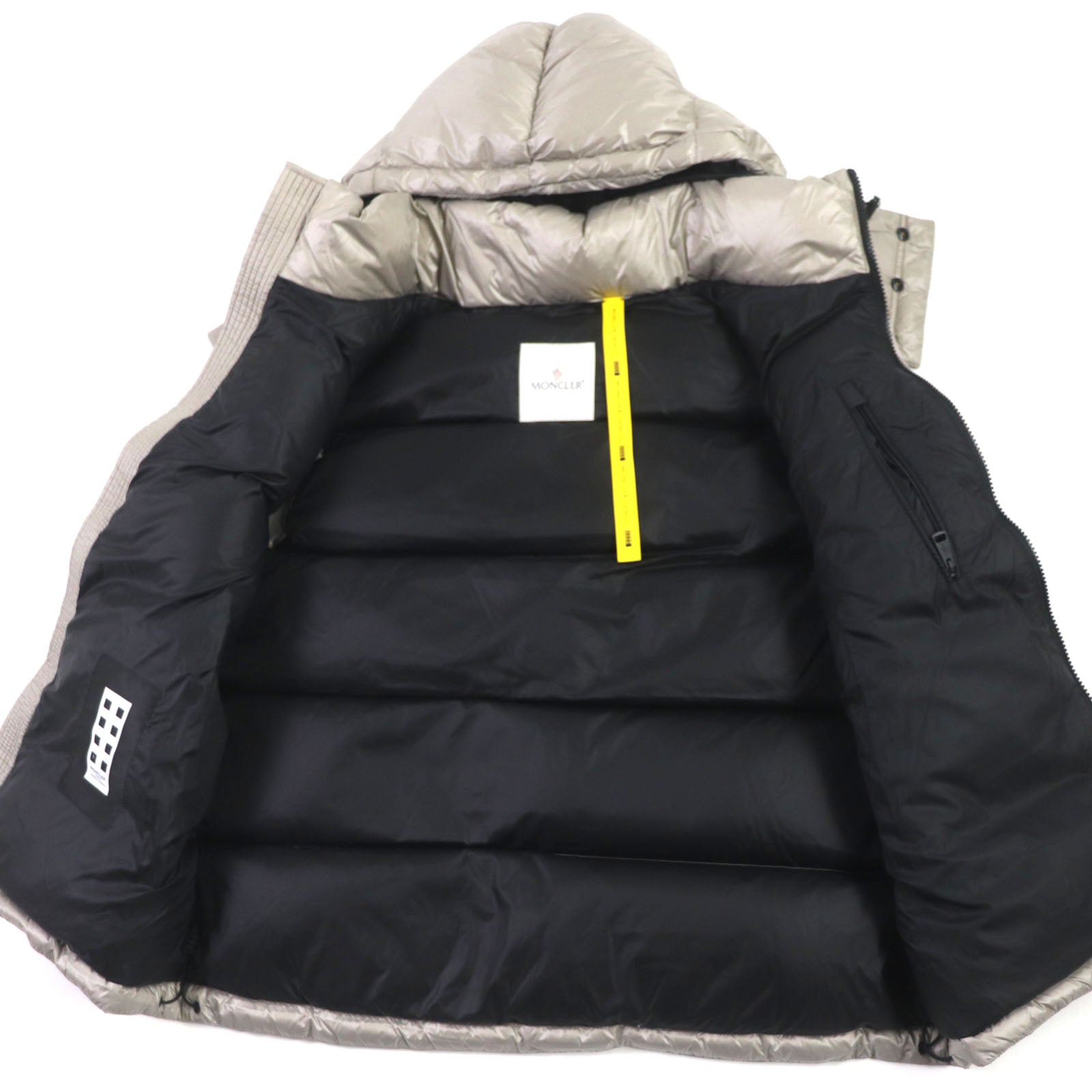 Moncler Nylon Hooded Down Vest with Logo