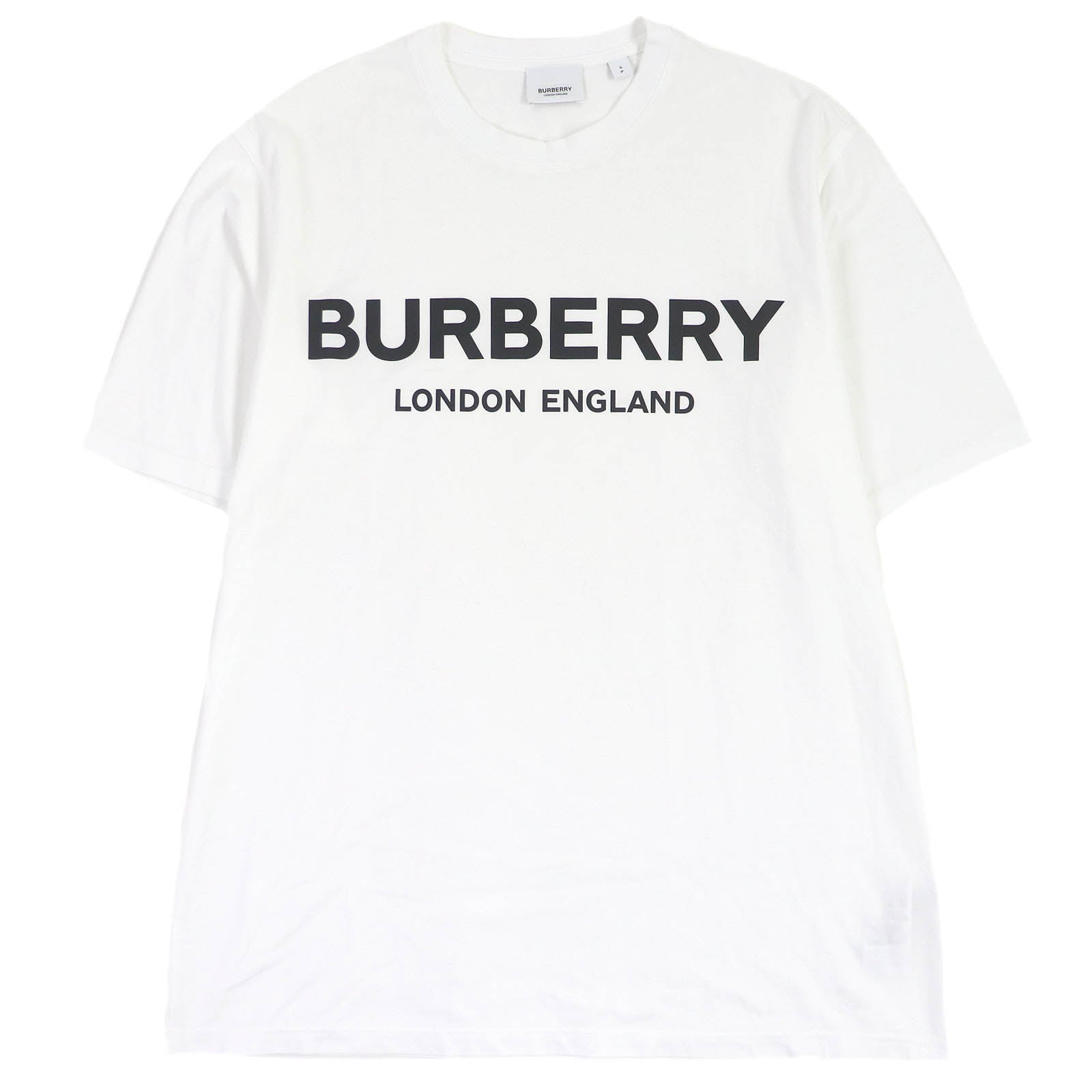 Burberry Logo Print Cotton T-Shirt White S