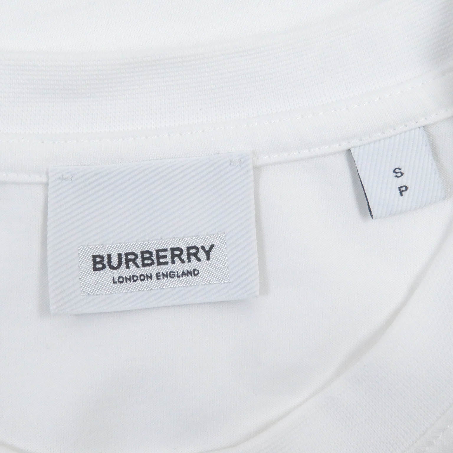 Burberry Logo Print Cotton T-Shirt White S