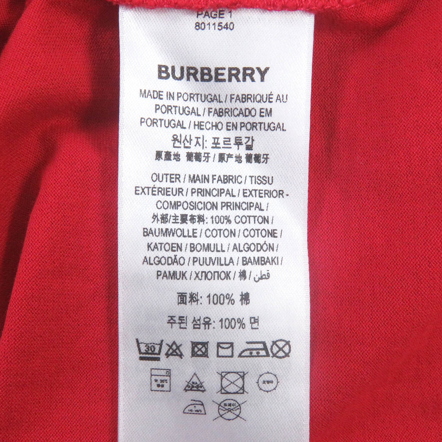 Burberry Horseferry Logo T-shirt Red XL