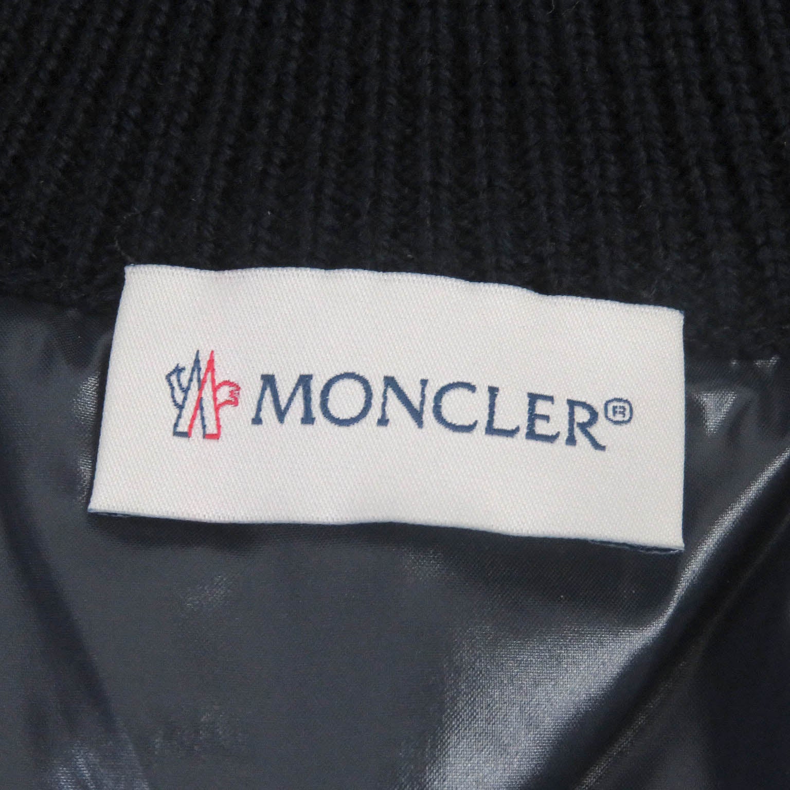 Moncler Cardigan Tricot Down Jacket Navy S