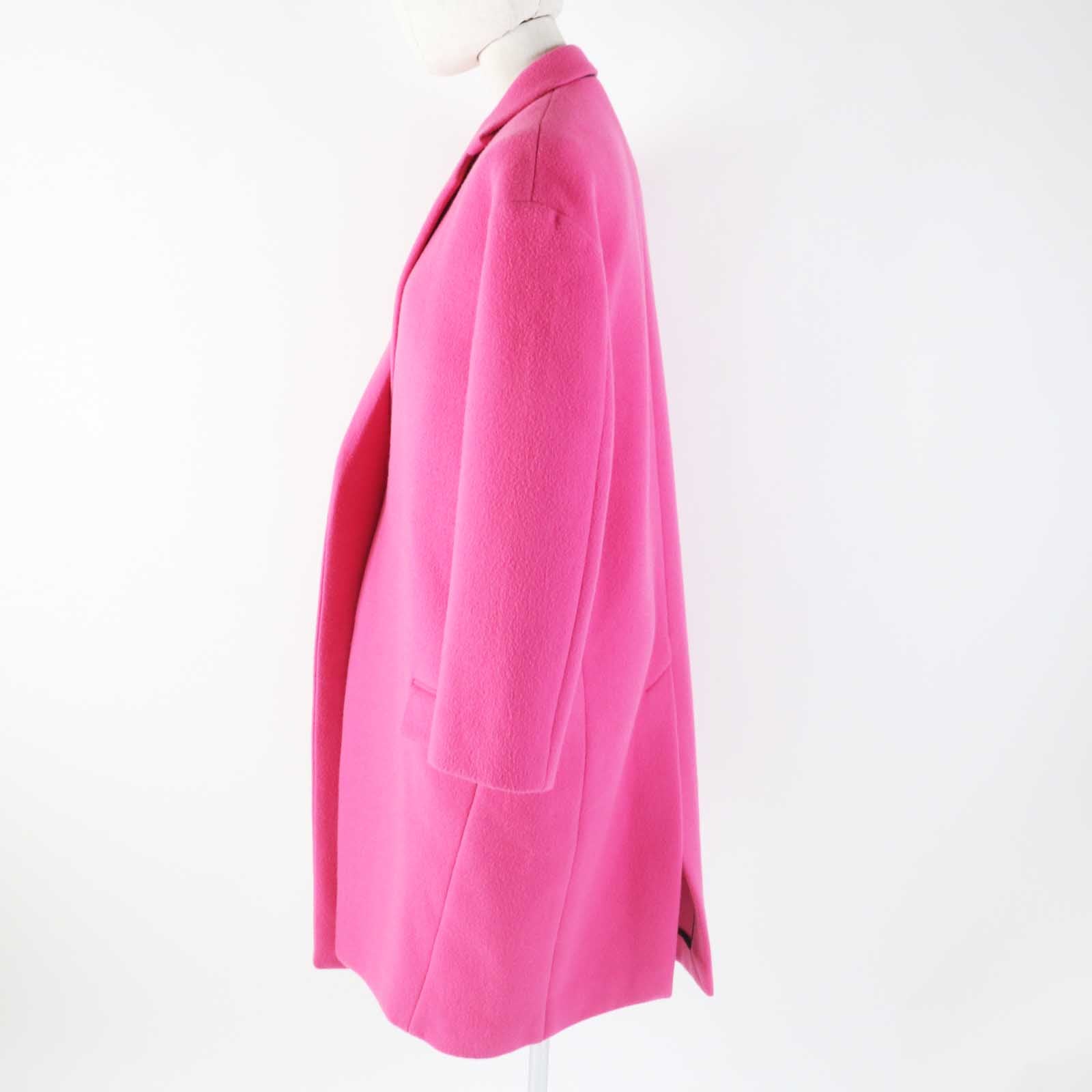 Celine Egg Crombie Coat Cashmere Pink 34 Women