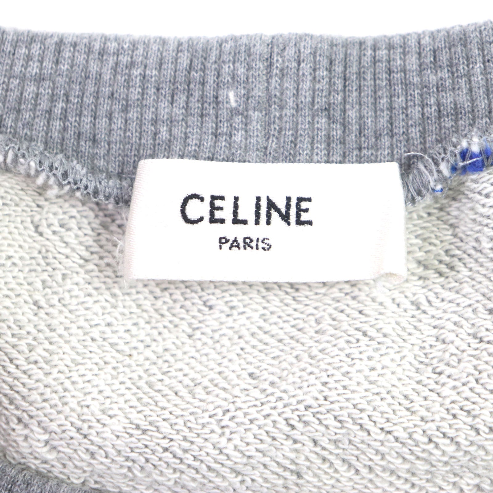 Celine Cotton Logo Print Sweatshirt Pullover