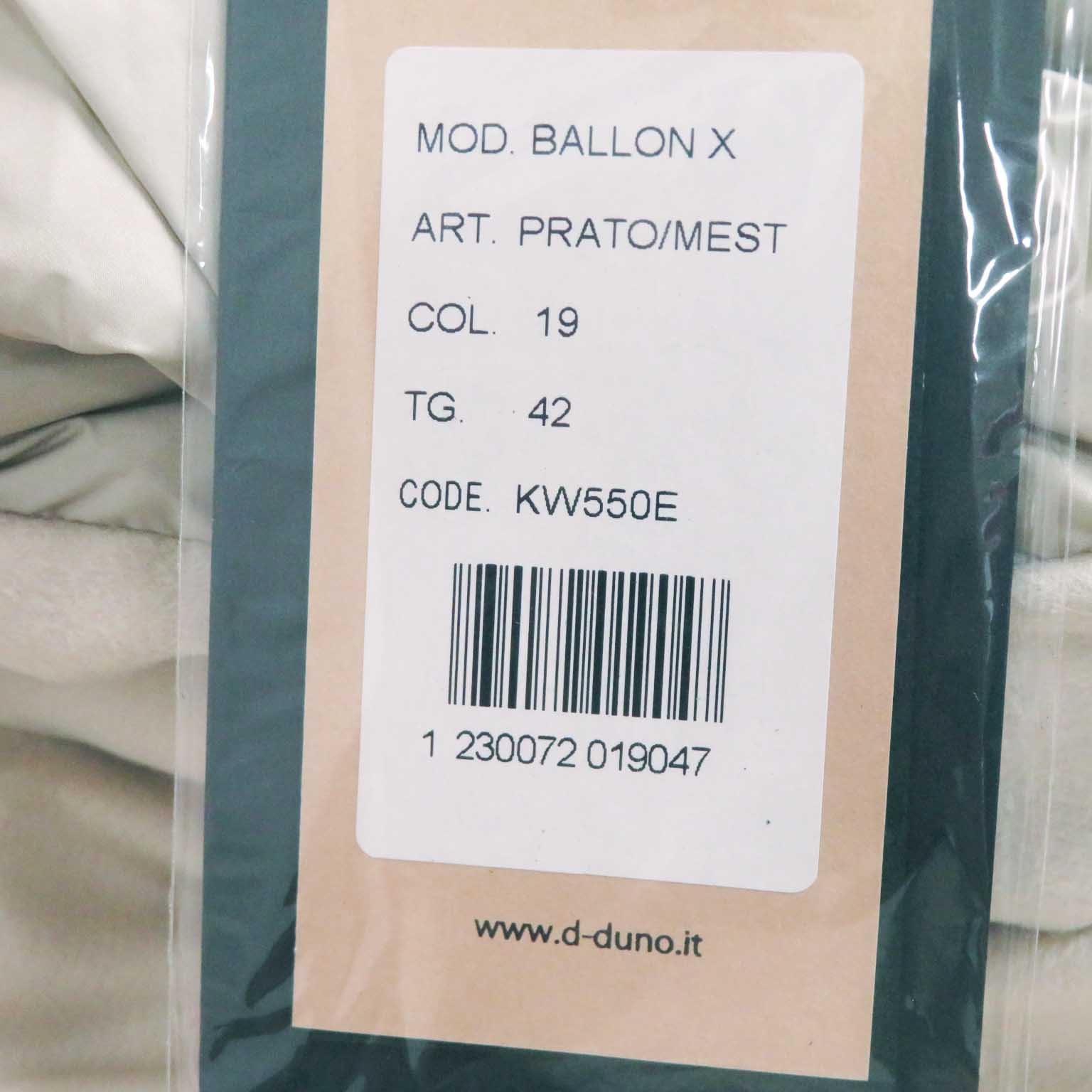 DUNO BALLON X Baron Wool Rayon Down Coat Ivory