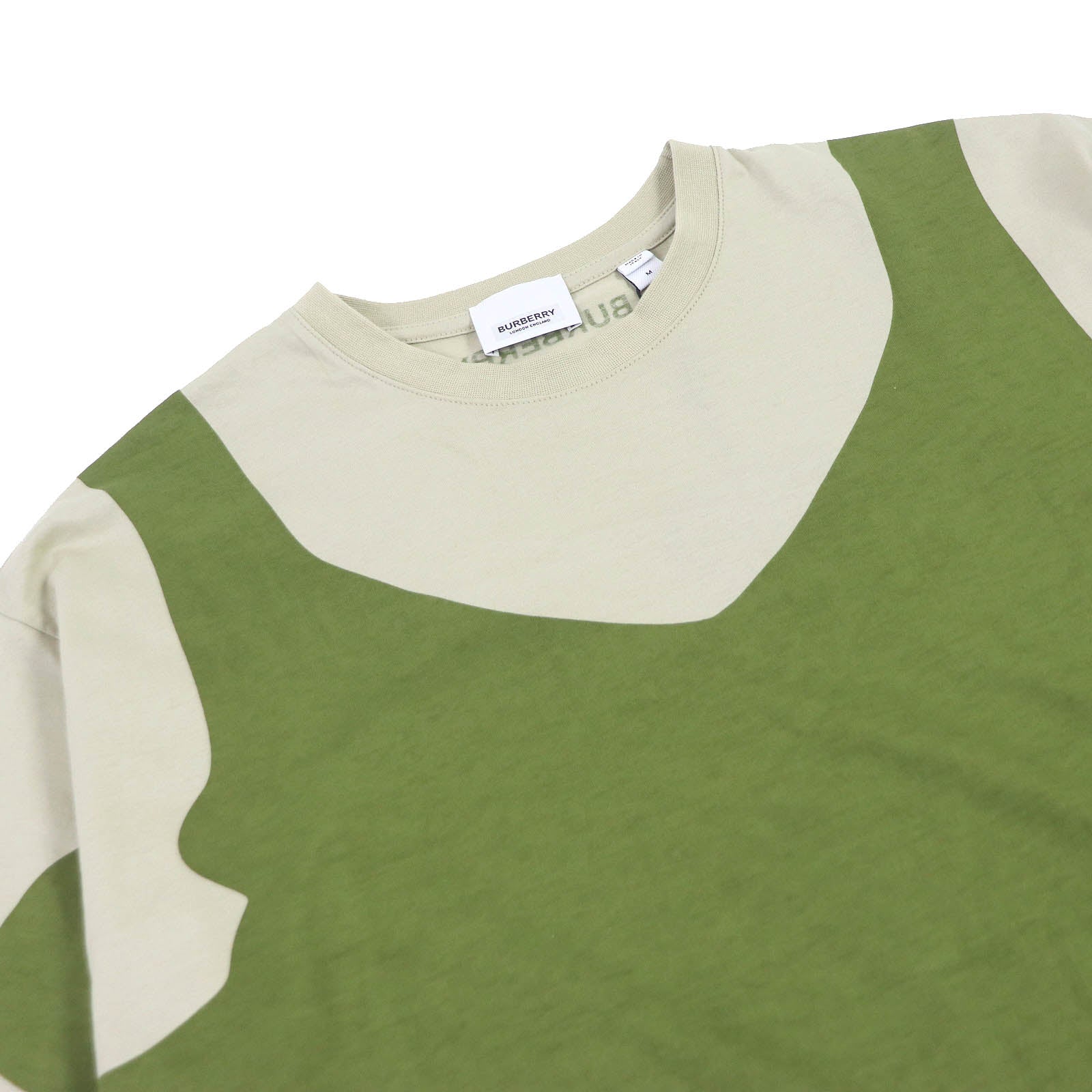 Burberry Cotton Crew Neck T-shirt Khaki M