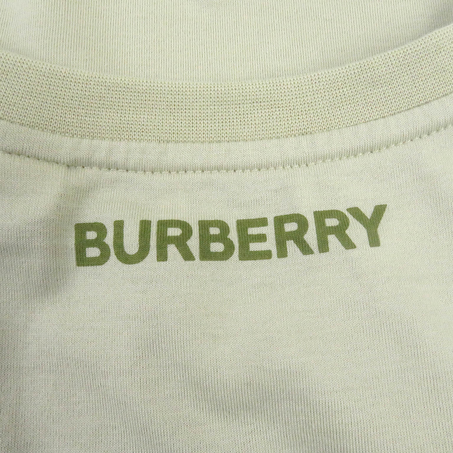 Burberry Cotton Crew Neck T-shirt Khaki M