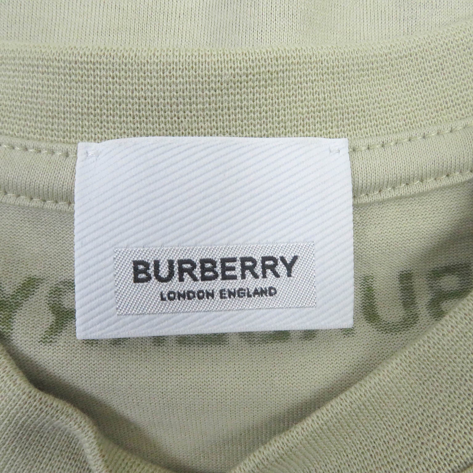 Burberry Cotton Crew Neck T-shirt Khaki M