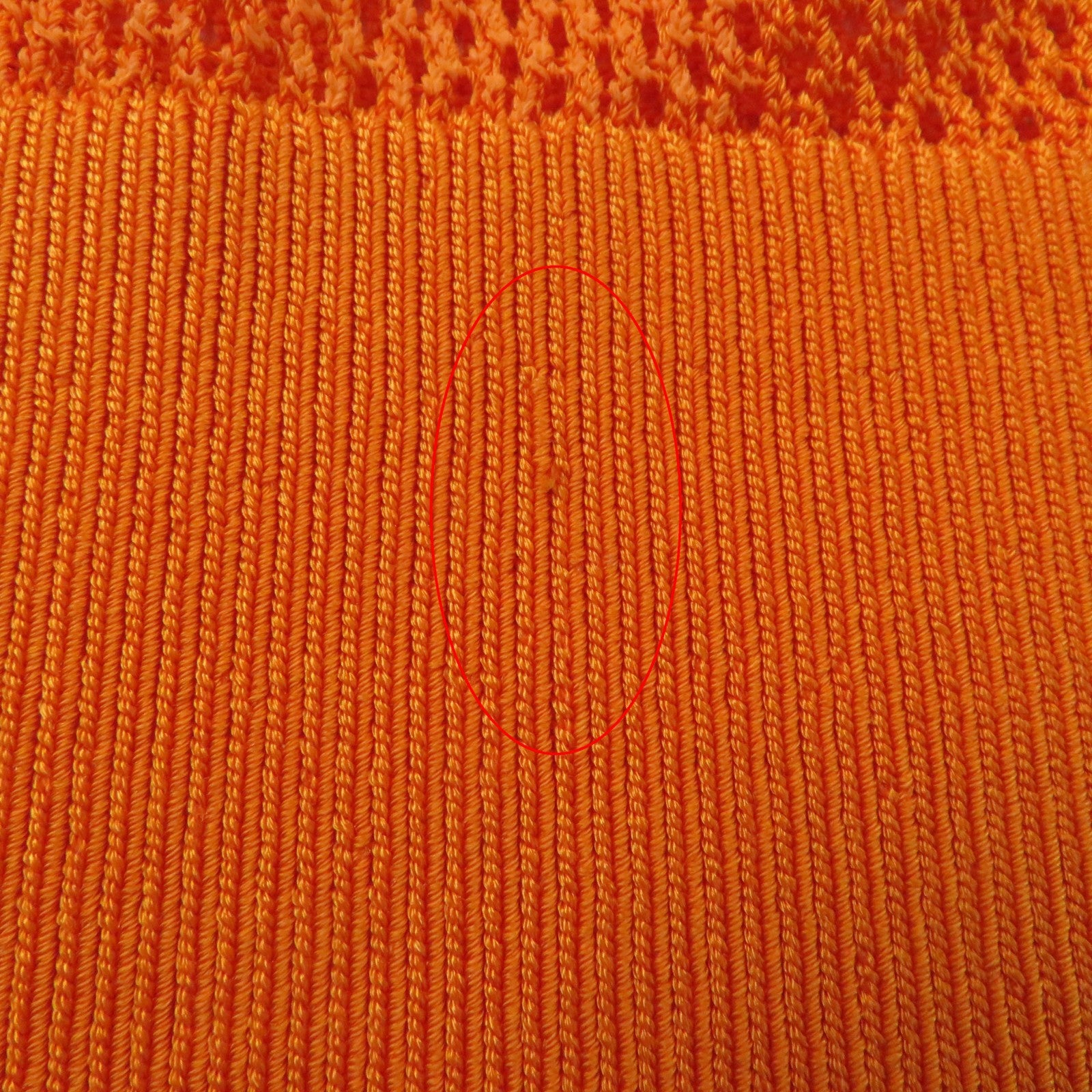 Burberry Nylon Check V-neck Mesh Tunic Orange