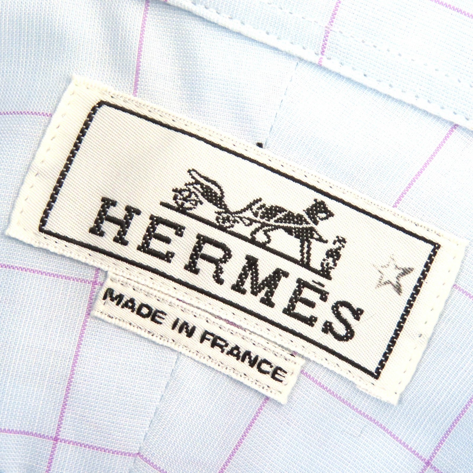 HERMES Cotton Long Sleeve Shirt 42