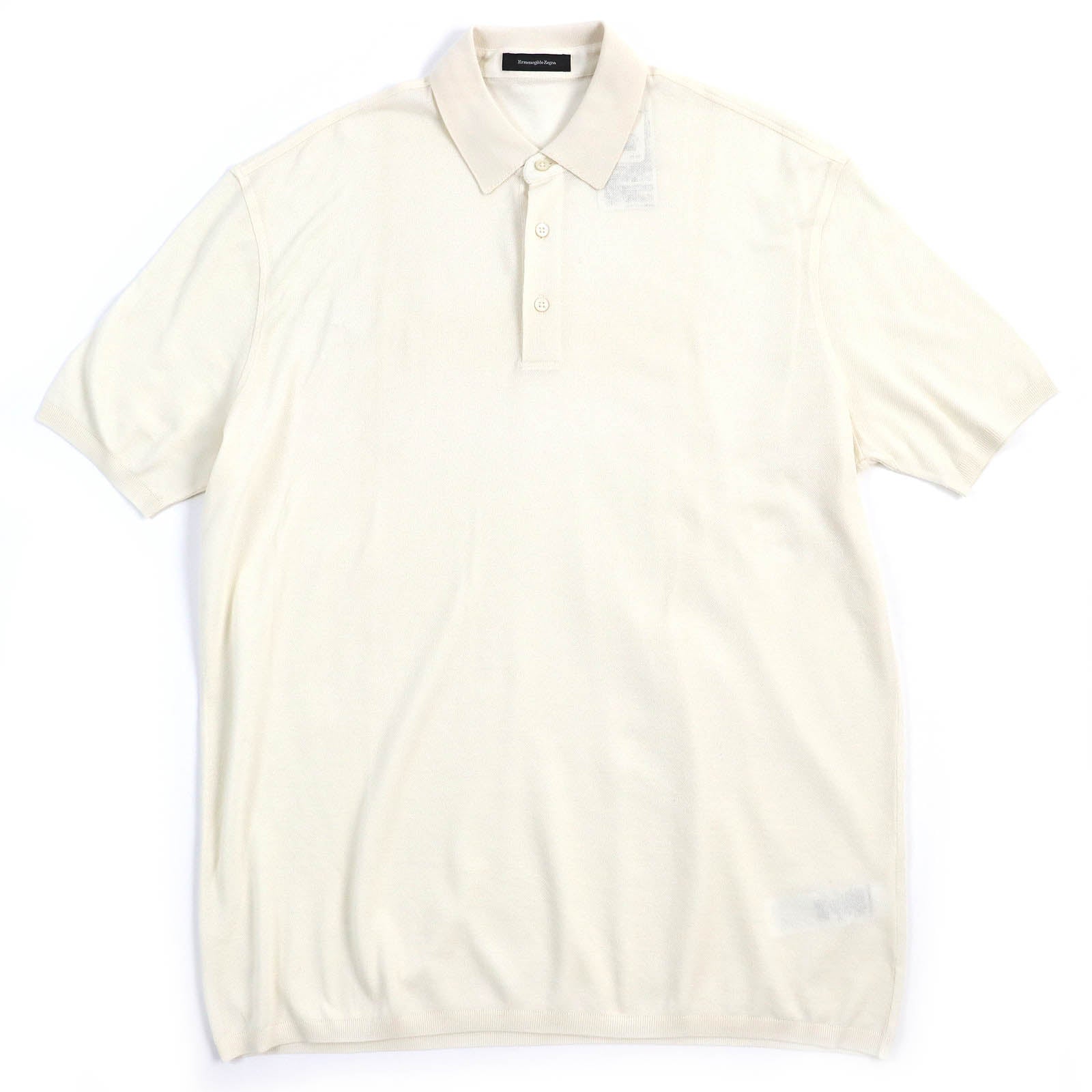 Ermenegildo Zegna Cotton Polo Shirt Ivory