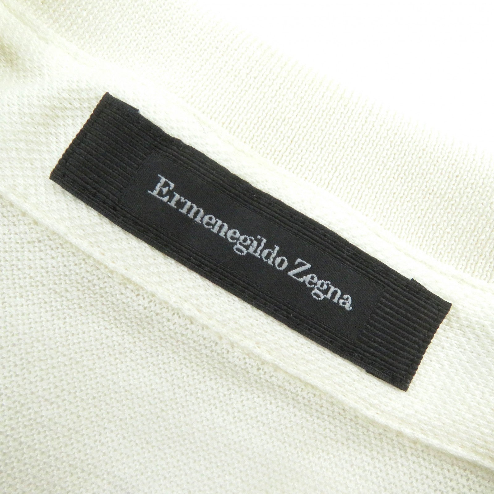 Ermenegildo Zegna Cotton Polo Shirt Ivory