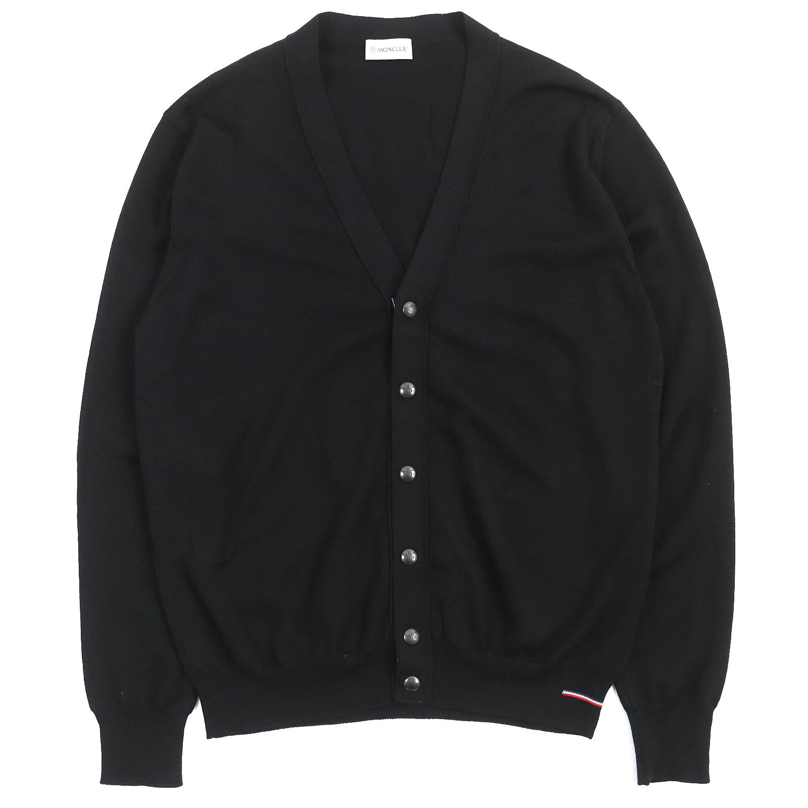 Moncler Wool Cardigan V-neck Black M