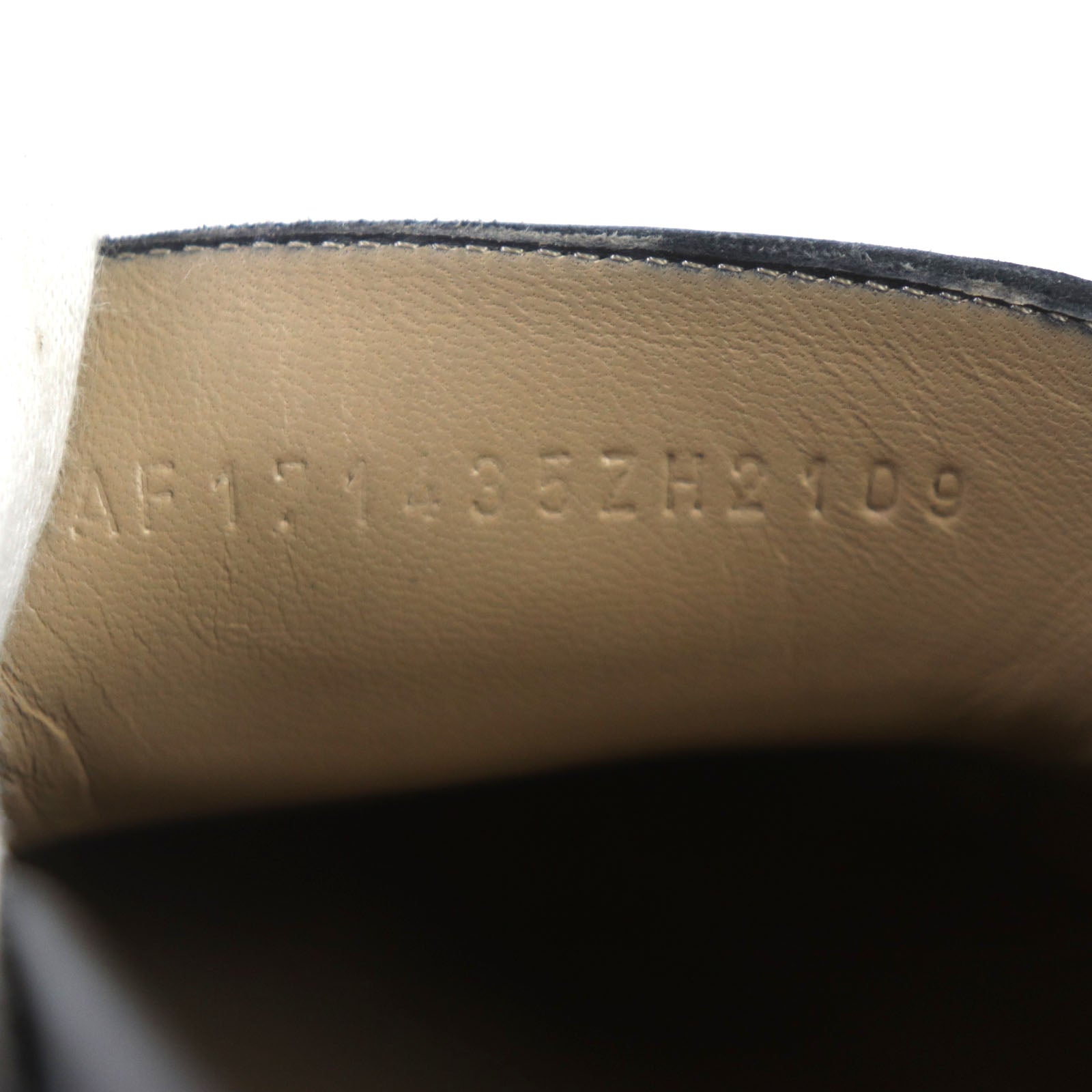 Hermes Leather U-tip H Logo Shoes Black 41.5