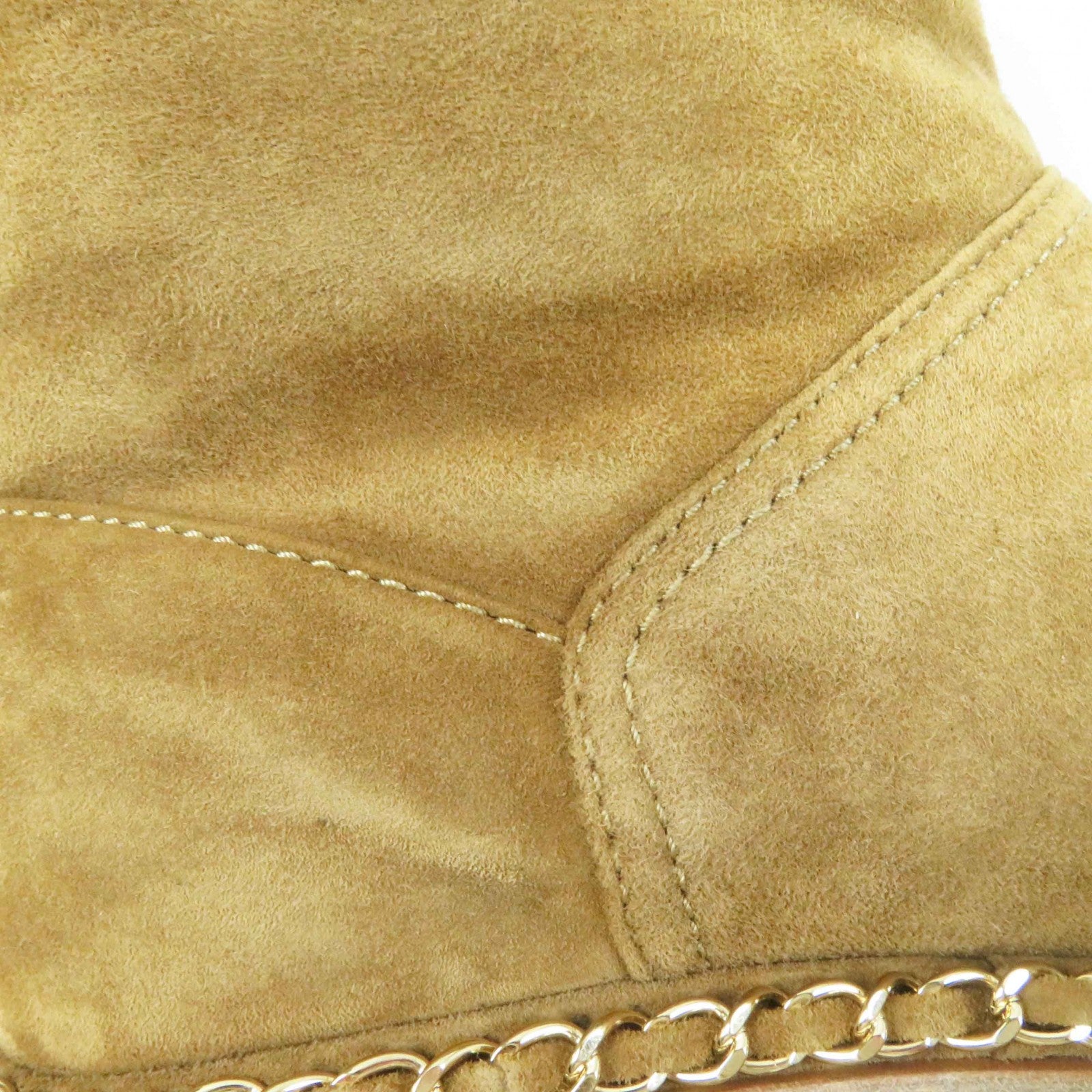 Chanel Suede Mouton Short Boots 37